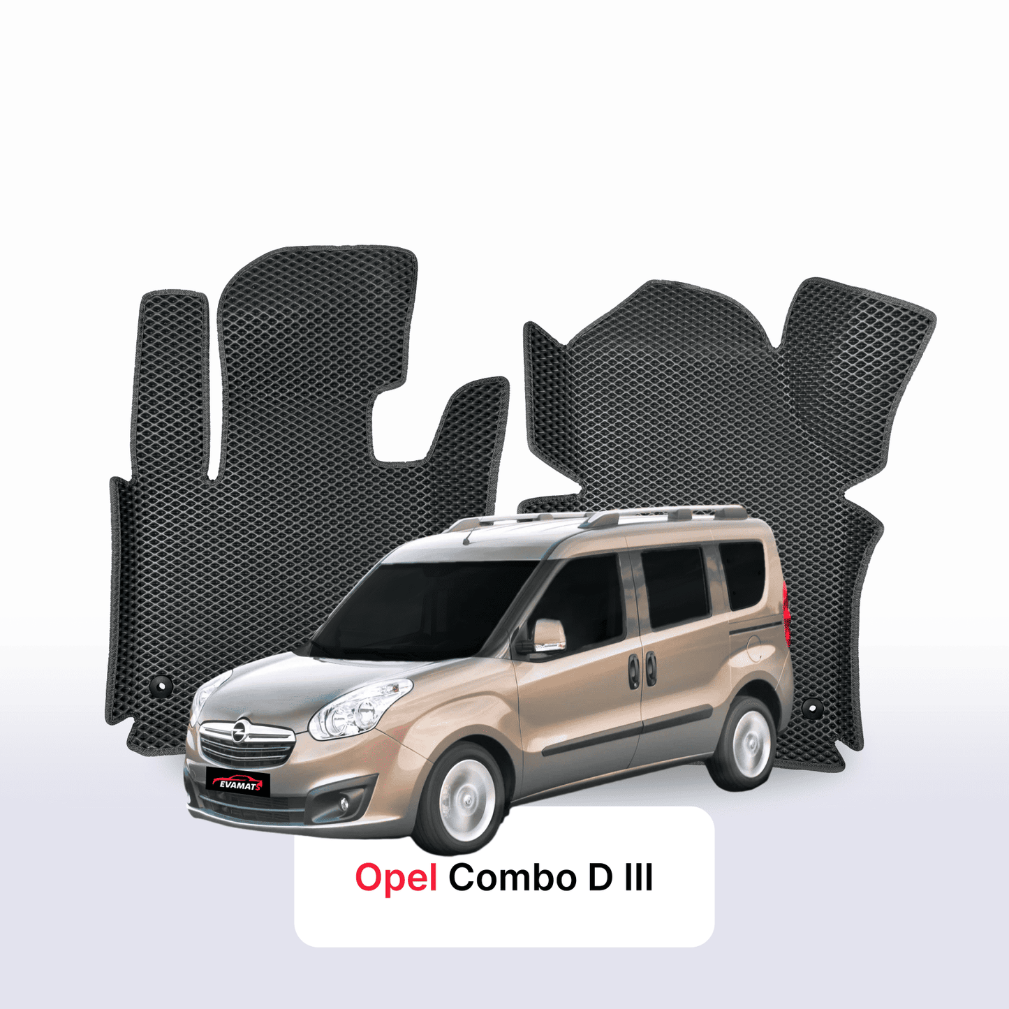 Autokoberce EVAMATS pro Opel Combo D 3 gen 2011-2017 rok MINIVAN SWB