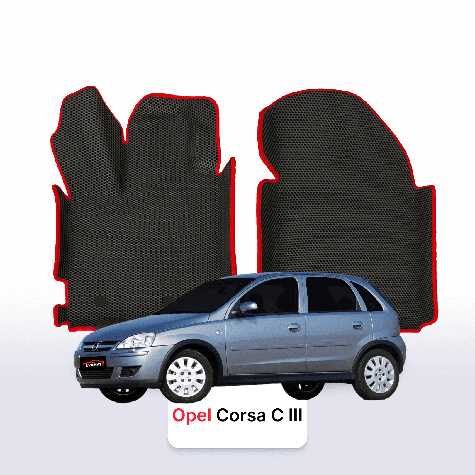 Autokoberce EVAMATS pro Opel Corsa C 3 gen 2000-2006 rok HATCHBACK 5dv. Autokoberce EVAMATS pro Opel Corsa C 3 gen 2000-2006 rok HATCHBACK 5dv.