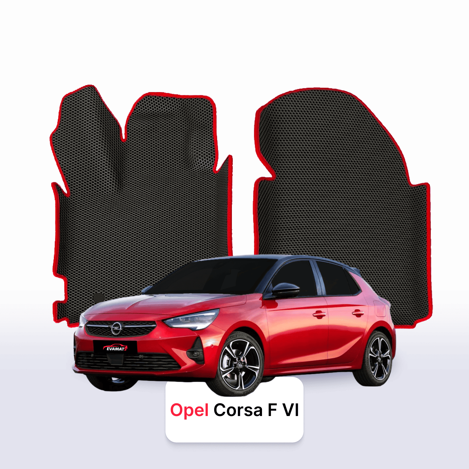 Autokoberce EVAMATS pro Opel Corsa F 6 gen 2019-2025 rok HATCHBACK 5dv. Autokoberce EVAMATS pro Opel Corsa F 6 gen 2019-2025 rok HATCHBACK 5dv.