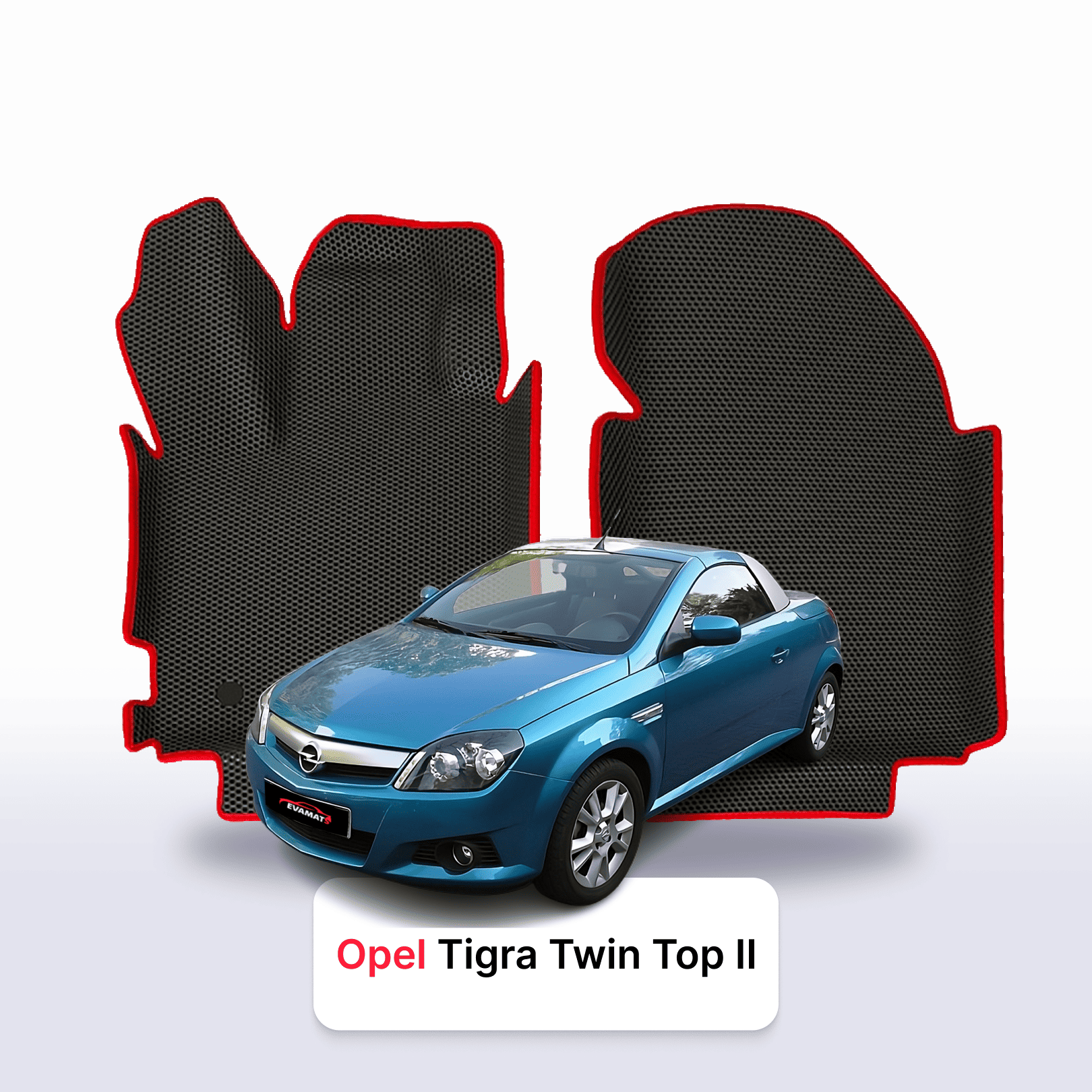 Autokoberce EVAMATS pro Opel Tigra Twin Top 2 gen 2004-2009 rok COUPE Autokoberce EVAMATS pro Opel Tigra Twin Top 2 gen 2004-2009 rok COUPE