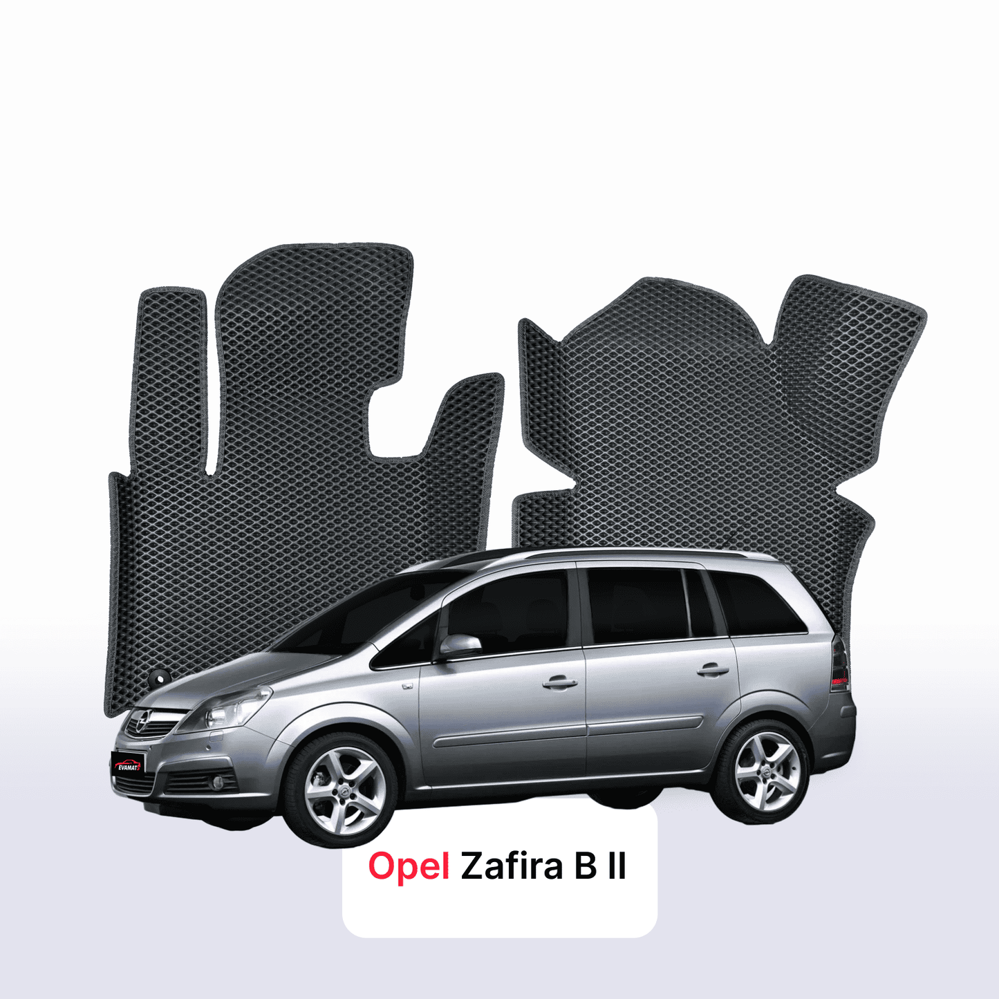 Autokoberce EVAMATS pro Opel Zafira B 2 gen 2005-2014 rok MINIVAN