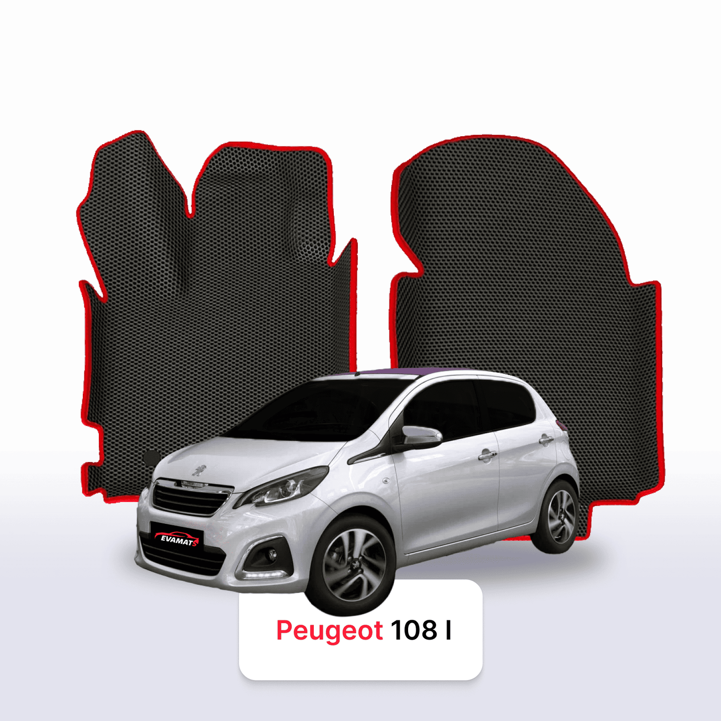 Autokoberce EVAMATS pro Peugeot 108 1 gen 2014-2021 rok HATCHBACK 5dv.