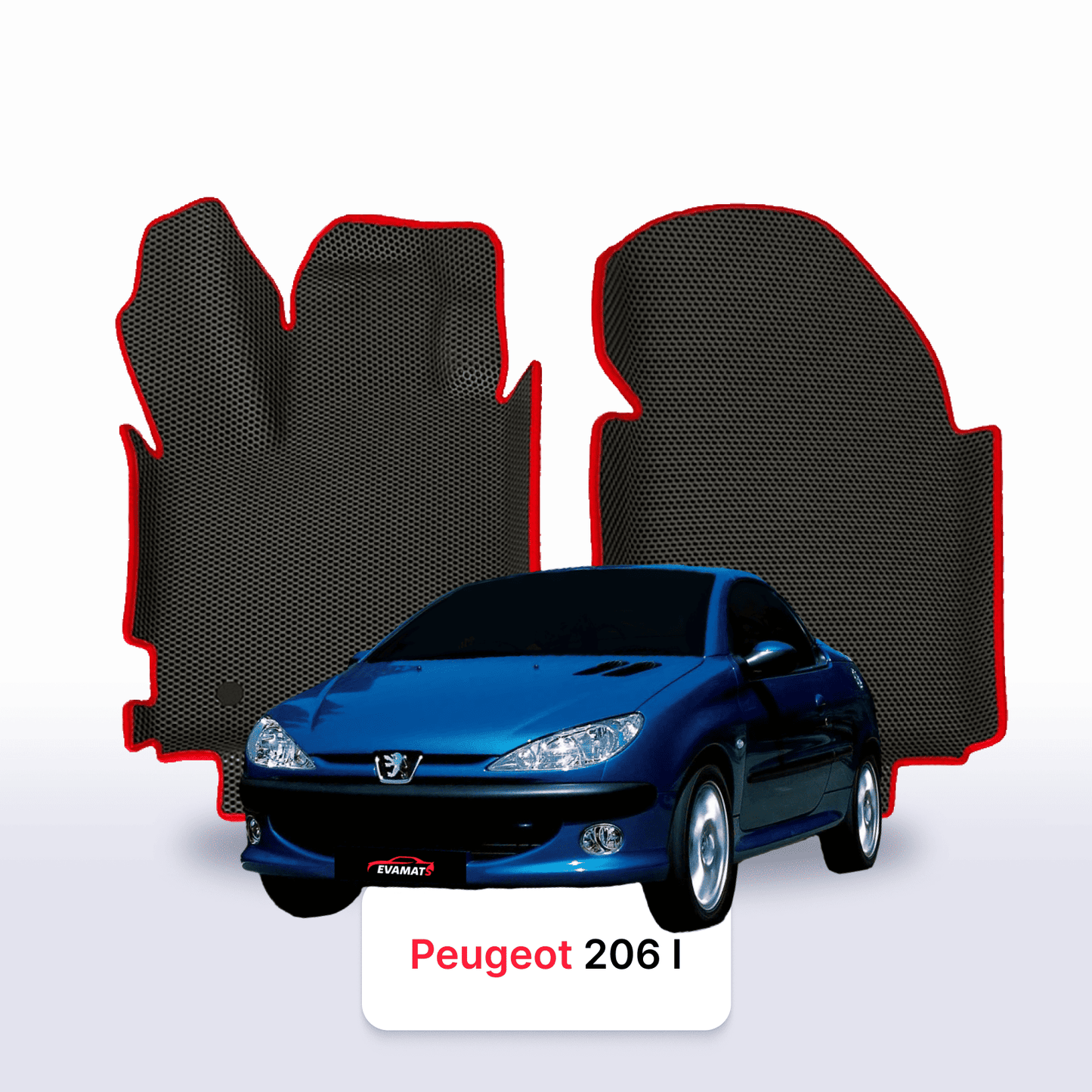 Autokoberce EVAMATS pro Peugeot 206(MT) 1 gen 1998-2012 rok CABRIO