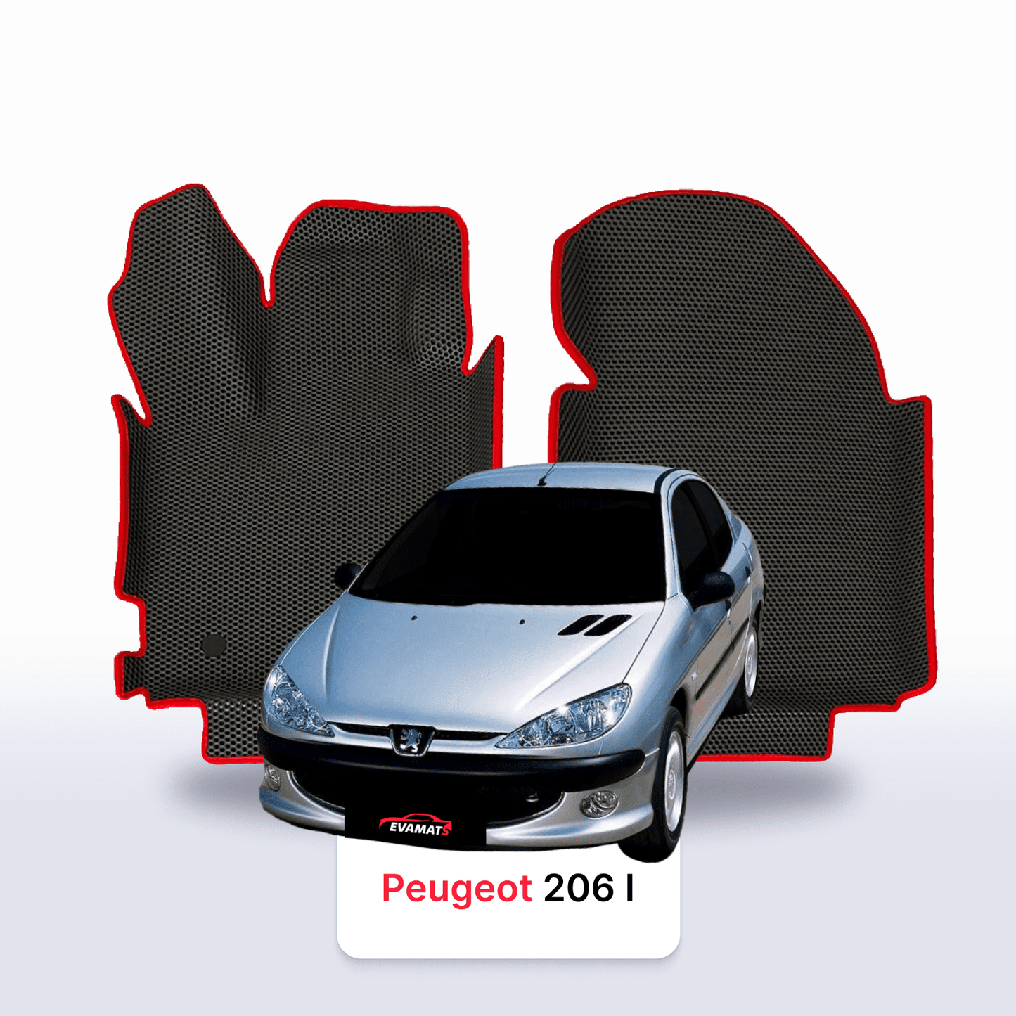 Autokoberce EVAMATS pro Peugeot 206(MT) 1 gen 1998-2012 rok SEDAN