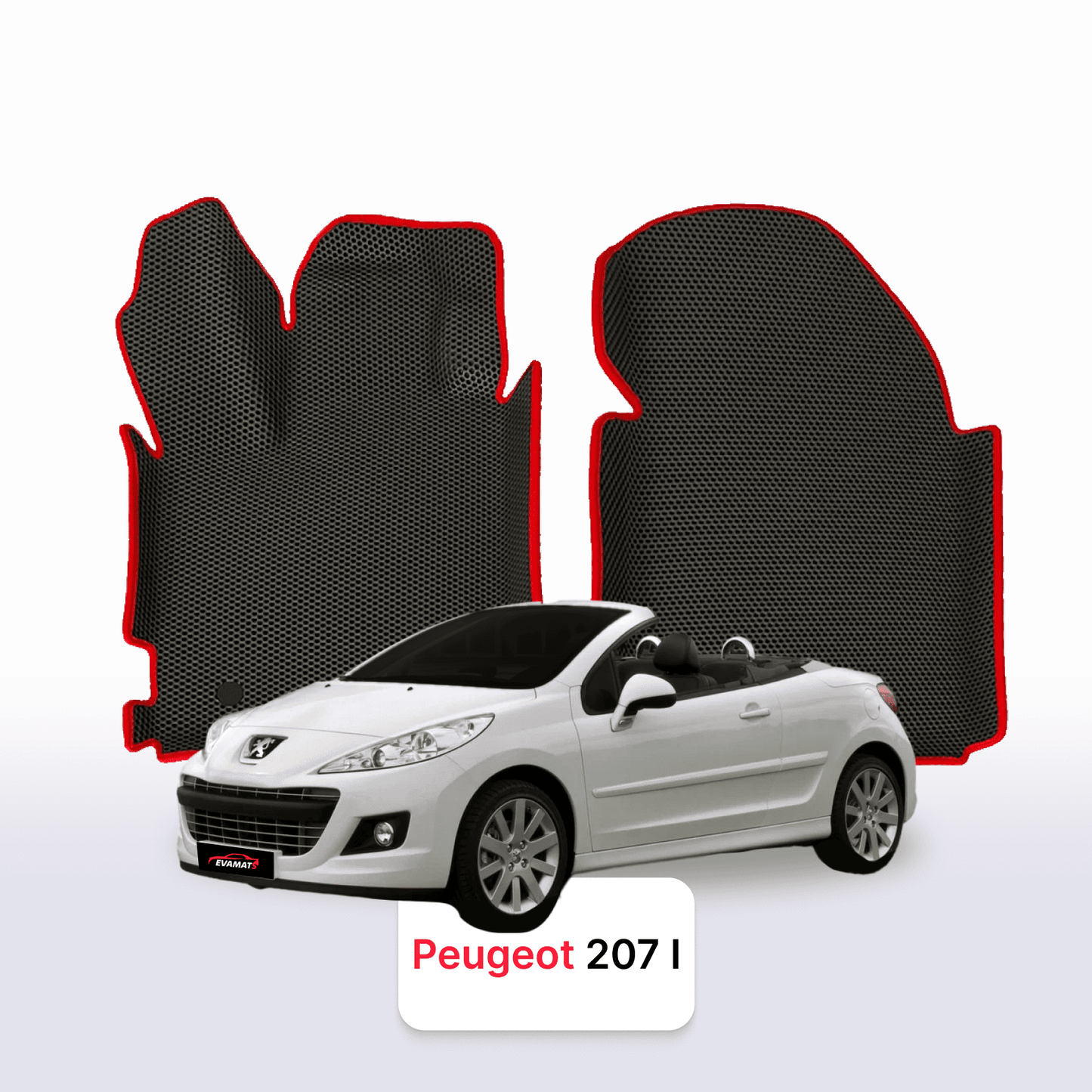 Autokoberce EVAMATS pro Peugeot 207(MT) 1 gen 2006-2015 rok CABRIO