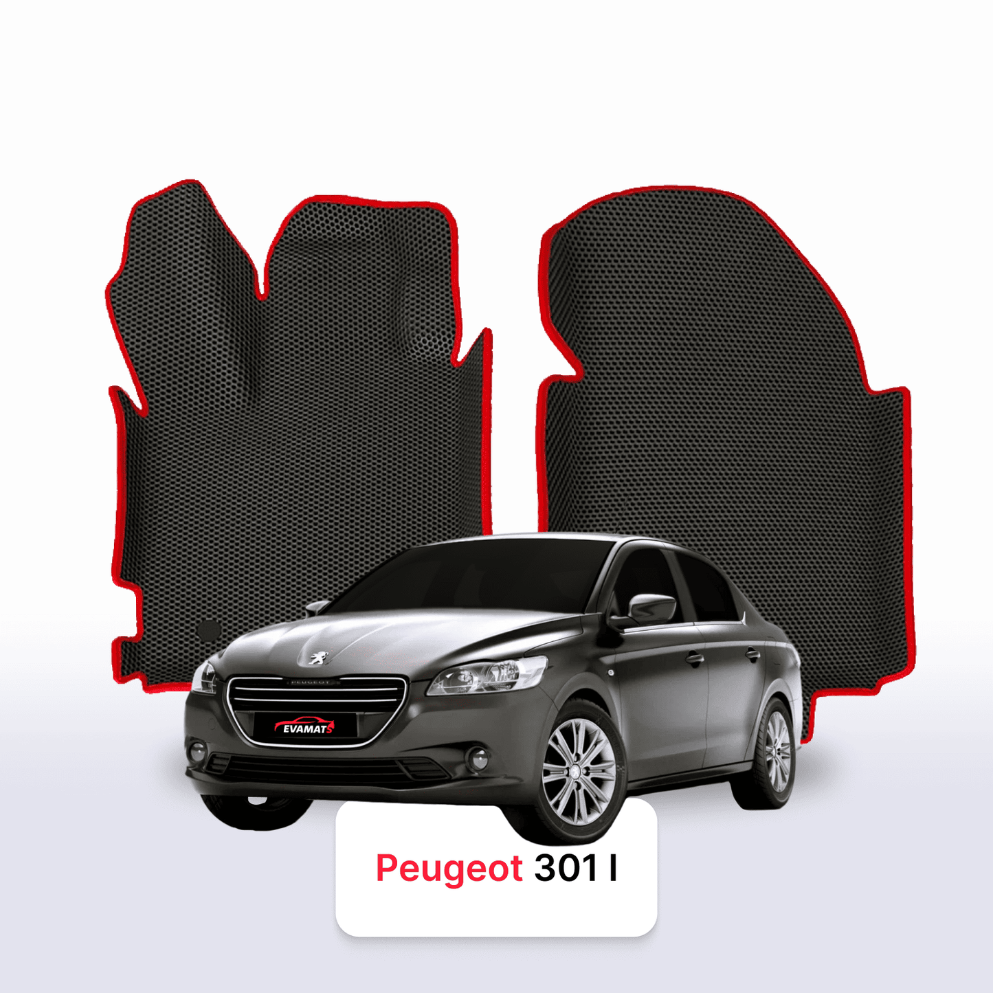 Autokoberce EVAMATS pro Peugeot 301(MT) 1 gen 2012-2023 rok SEDAN