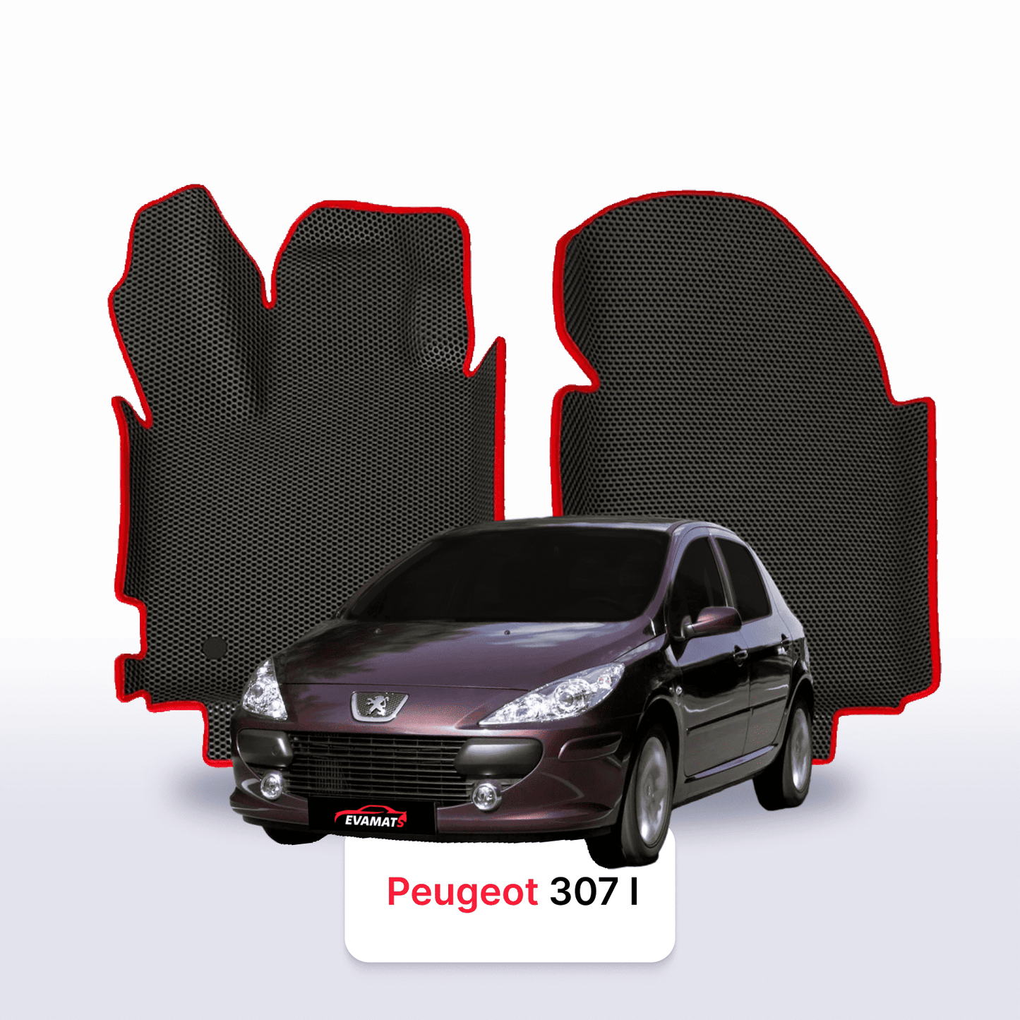 Autokoberce EVAMATS pro Peugeot 307(MT) 1 gen 2001-2008 rok HATCHBACK 5dv.