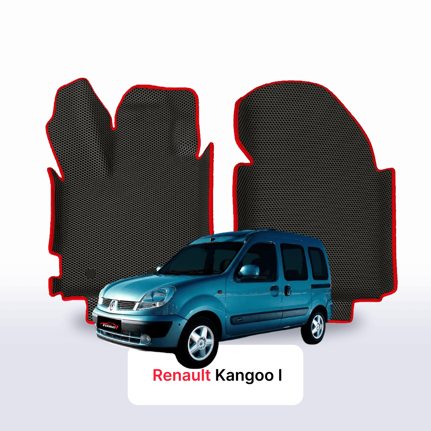 Autokoberce EVAMATS pro Renault Kangoo 1 gen 1997-2009 rok výroby MINIVAN