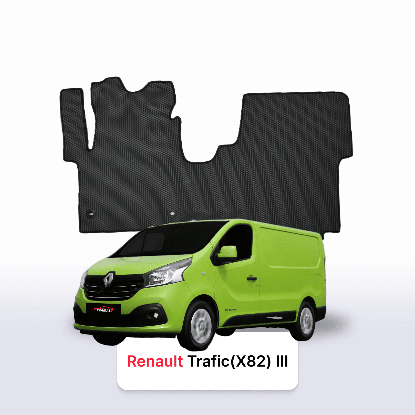 Autokoberce EVAMATS pro Renault Trafic(X82) 3 gen 2014-2021 rok VAN Autokoberce EVAMATS pro Renault Trafic(X82) 3 gen 2014-2021 rok VAN
