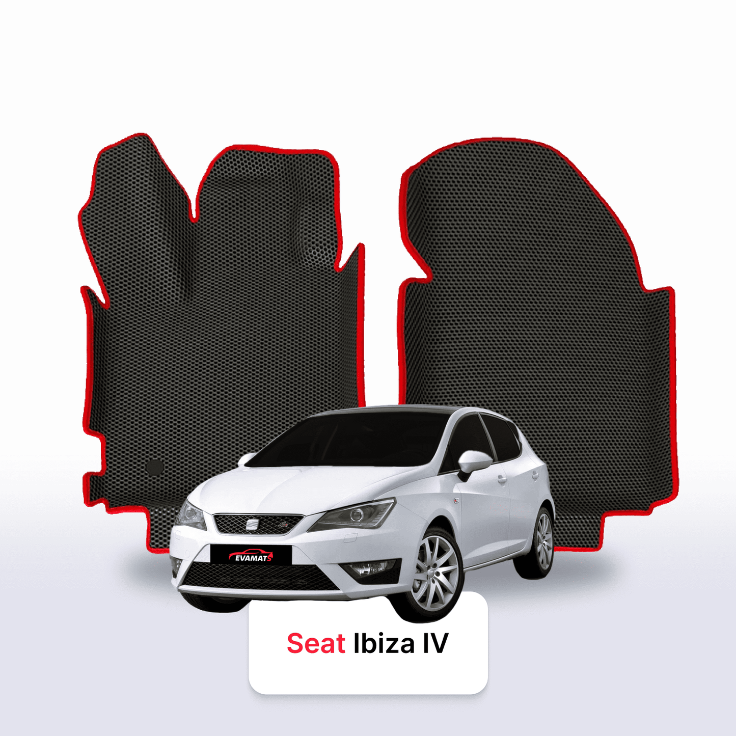 Autokoberce EVAMATS pro SEAT Ibiza 4 gen 2008-2017 rok HATCHBACK 5dv.