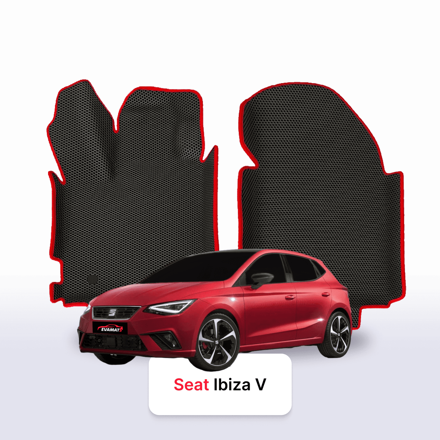 Autokoberce EVAMATS pro SEAT Ibiza 5 gen 2017-2025 rok HATCHBACK 5dv.