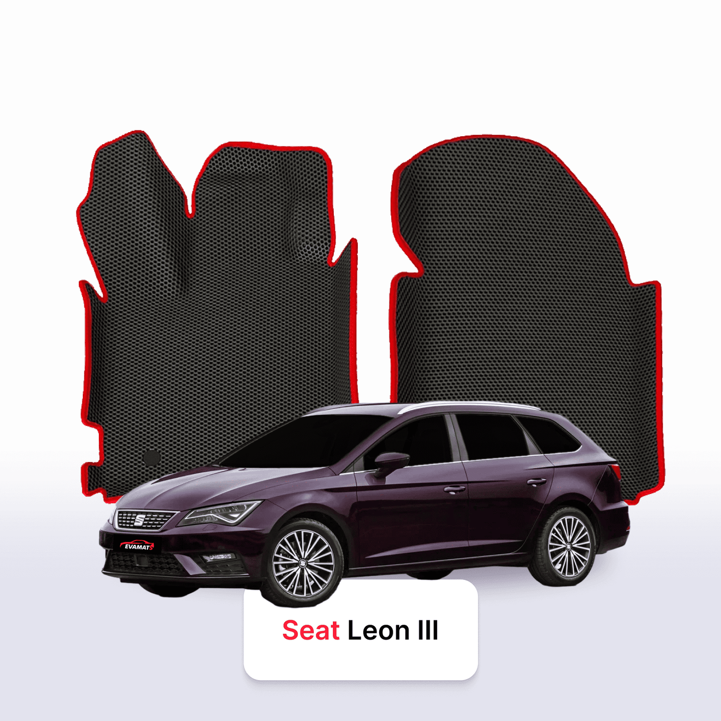 Autokoberce EVAMATS pro SEAT Leon 3 gen 2012-2020 rok STATION WAGON