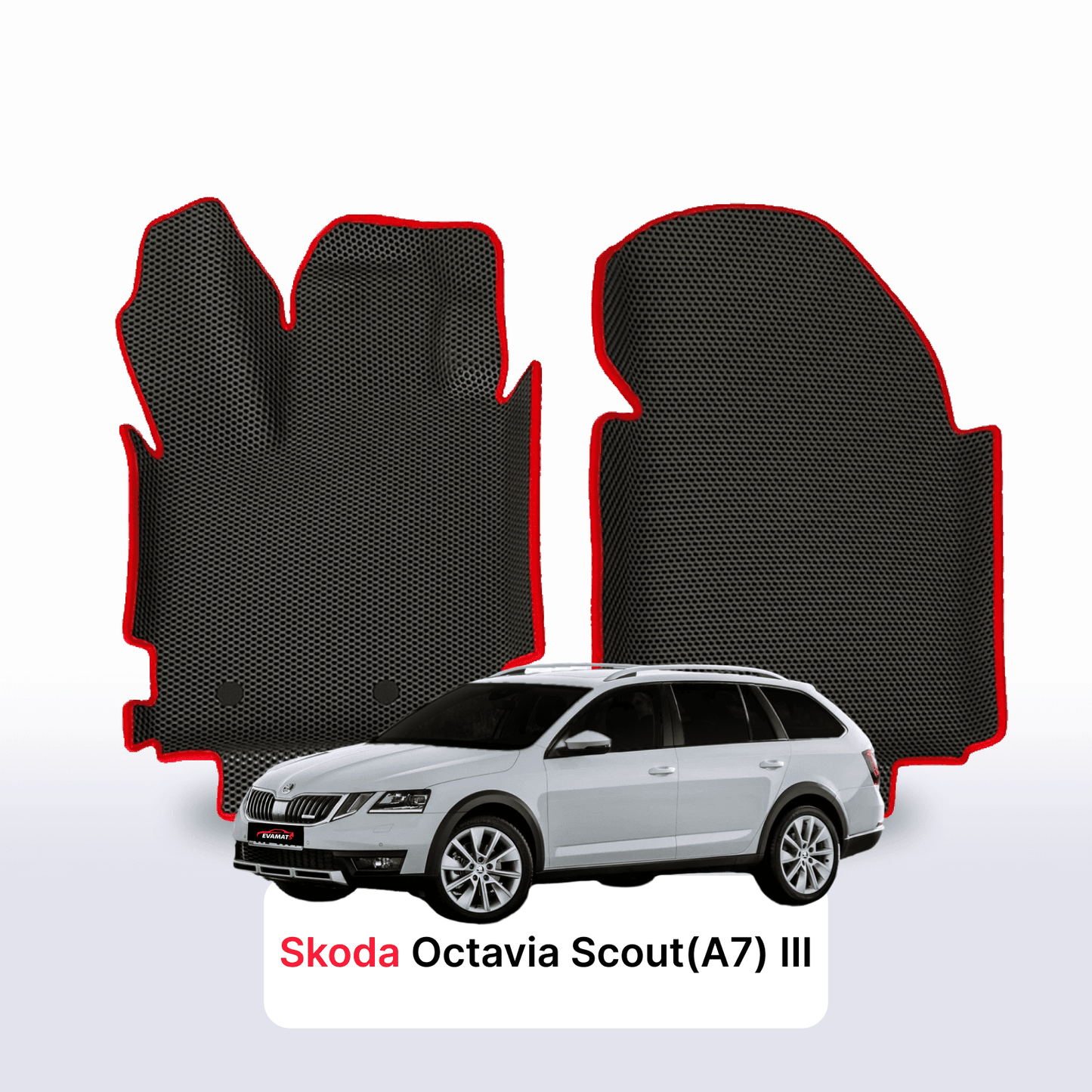 Autokoberce EVAMATS pro Škoda Octavia Scout(A7) 3 gen 2013-2019 rok STATION WAGON