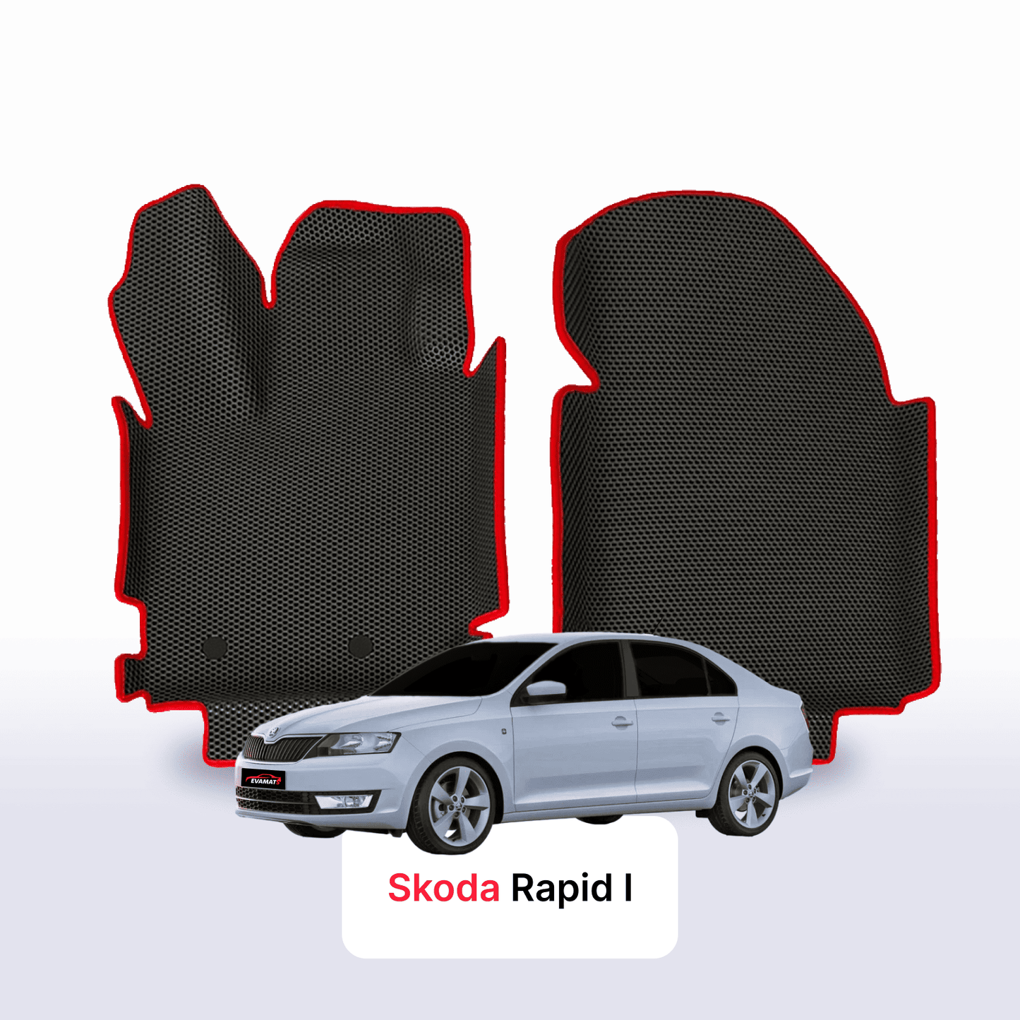 Autokoberce EVAMATS pro Škoda Rapid 1 gen 2012-2020 rok LIFTBACK