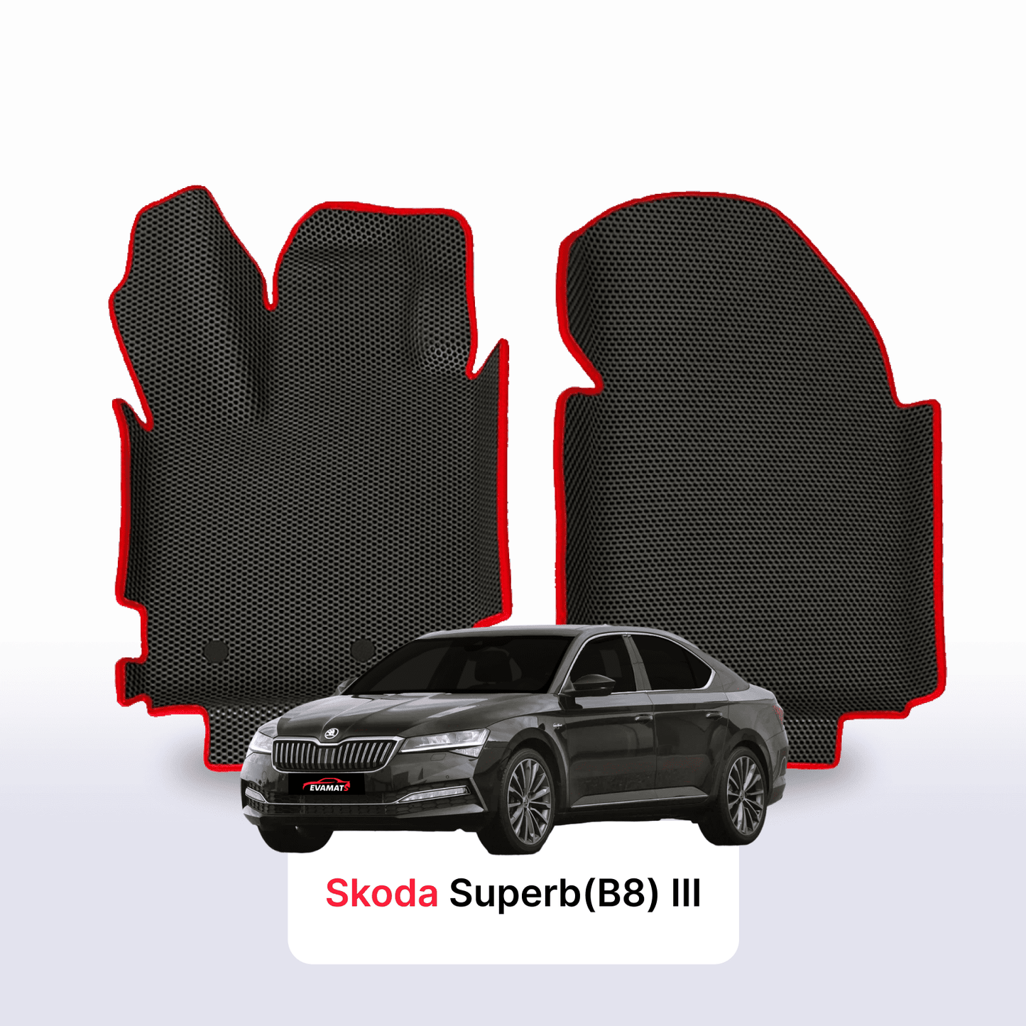 Autokoberce EVAMATS pro Škoda Superb(B8) 3 gen 2015-2025 rok LIFTBACK