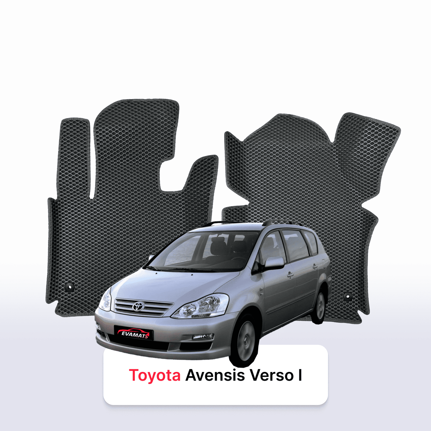Autokoberce EVAMATS pro Toyota Avensis Verso 2001-2009 rok výroby MINIVAN