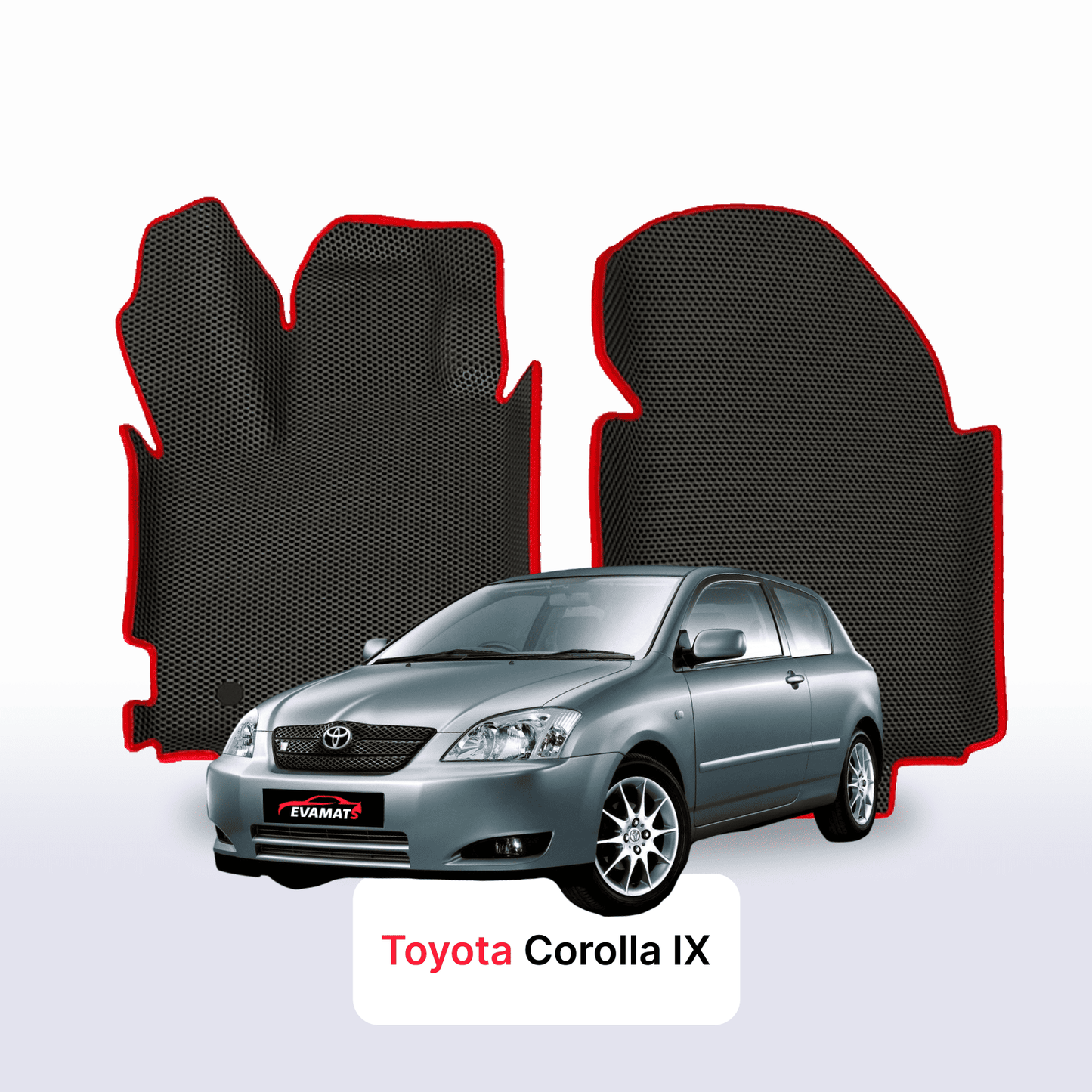 Autokoberce EVAMATS pro Toyota Corolla 9 gen 2000-2007 rok HATCHBACK 3dv.