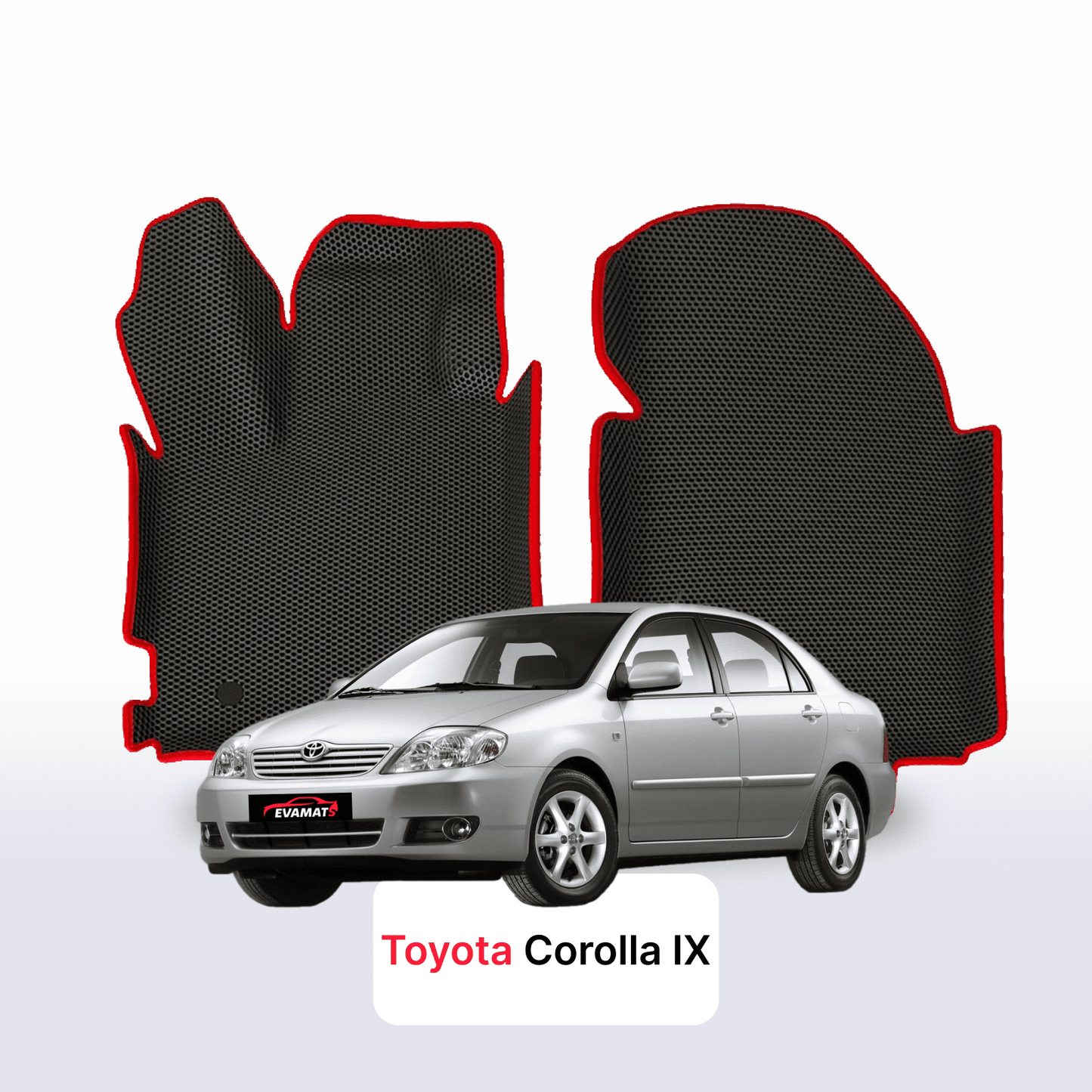 Autokoberce EVAMATS pro Toyota Corolla 9 2000-2007 rok výroby SEDAN