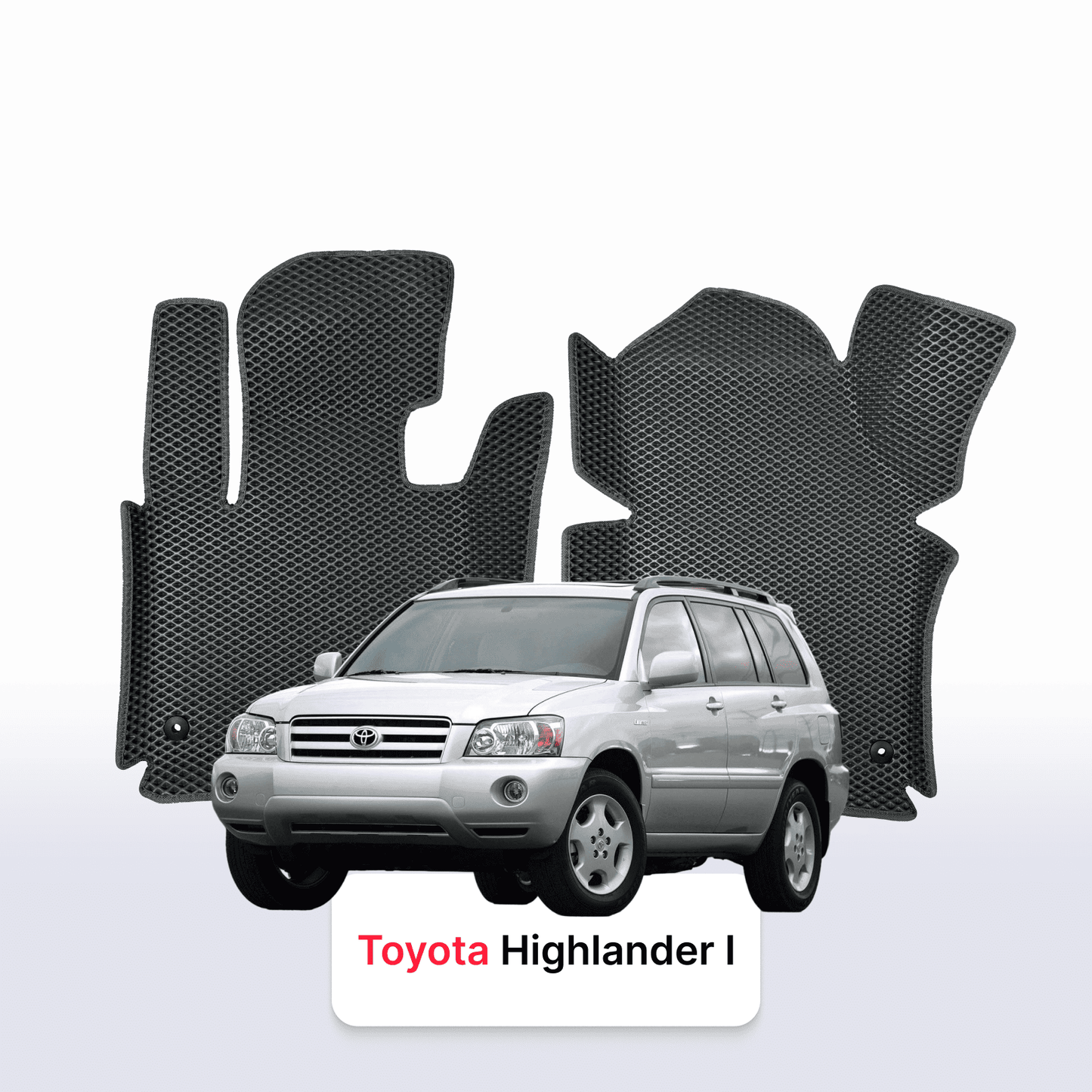 Autokoberce EVAMATS pro Toyota Highlander 1 gen 2001-2007 ročník SUV 7 míst