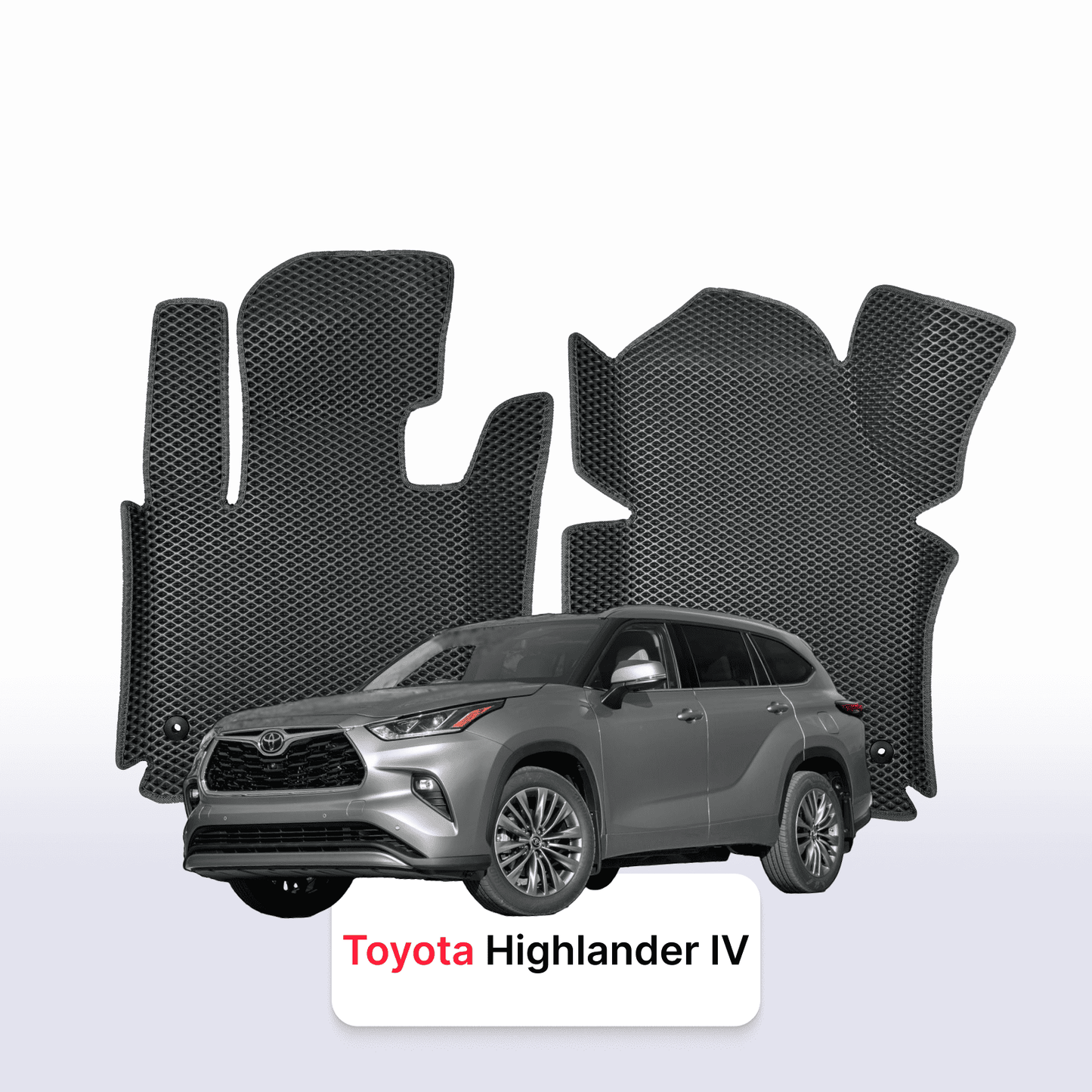 Autokoberce EVAMATS pro 7místné SUV Toyota Highlander 4 gen 2019-2023
