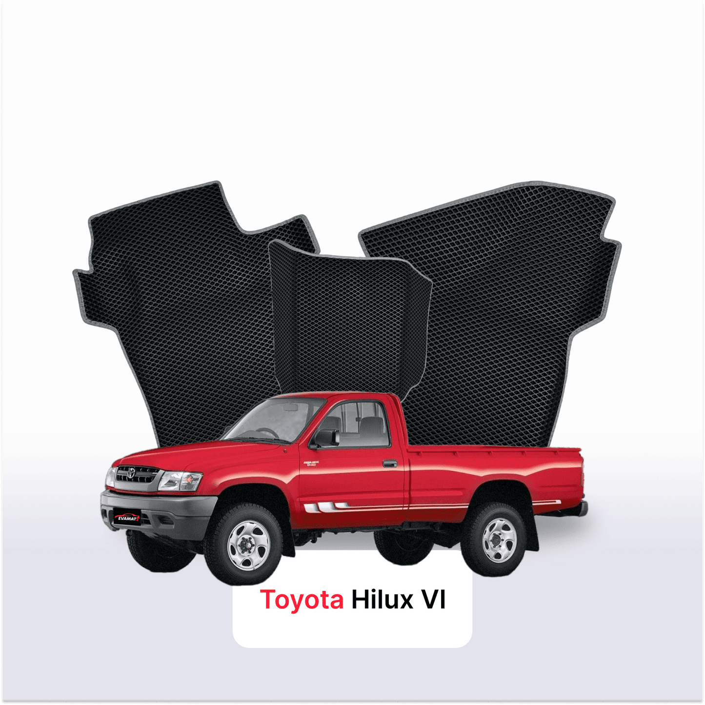 Autokoberce EVAMATS pro Toyota Hilux 6 gen 1997-2005 rok PICK-UP jednokabinová