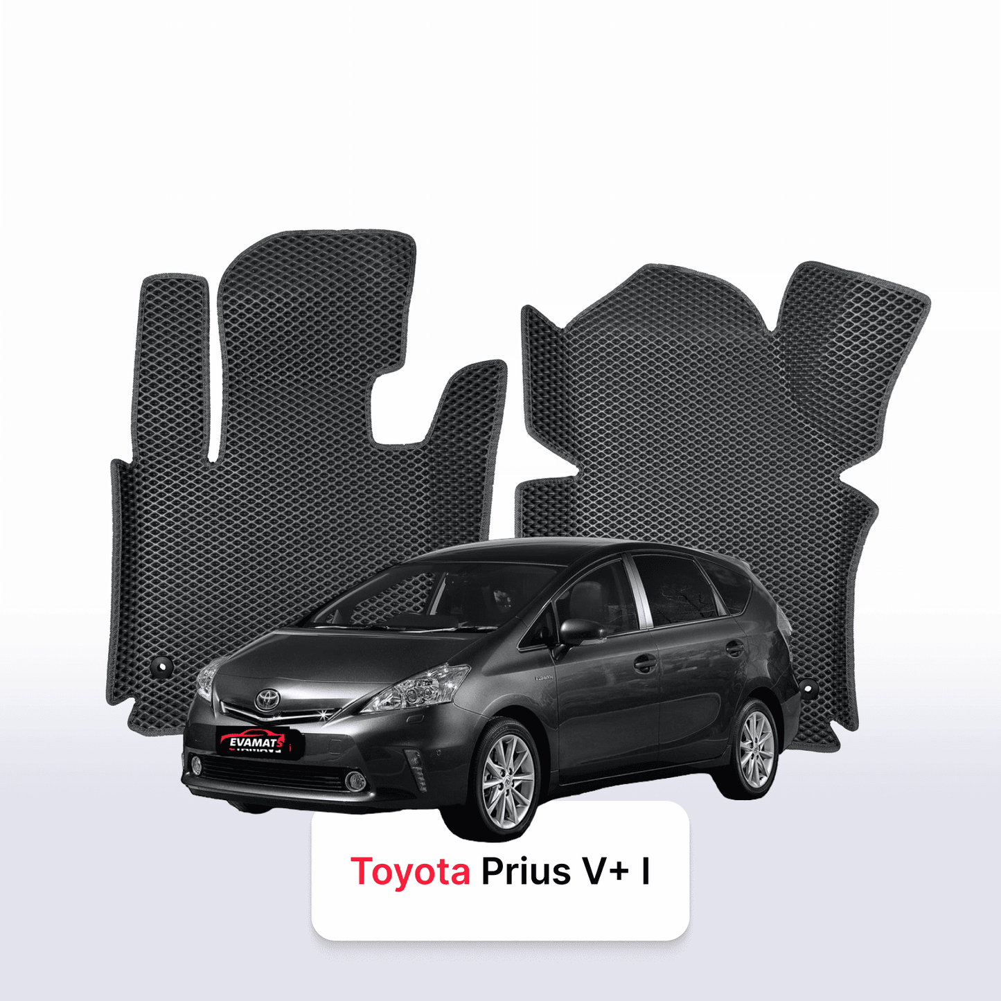 Autokoberce EVAMATS pro Toyota Prius v+ 1 gen 2011-2014 rok MINIVAN