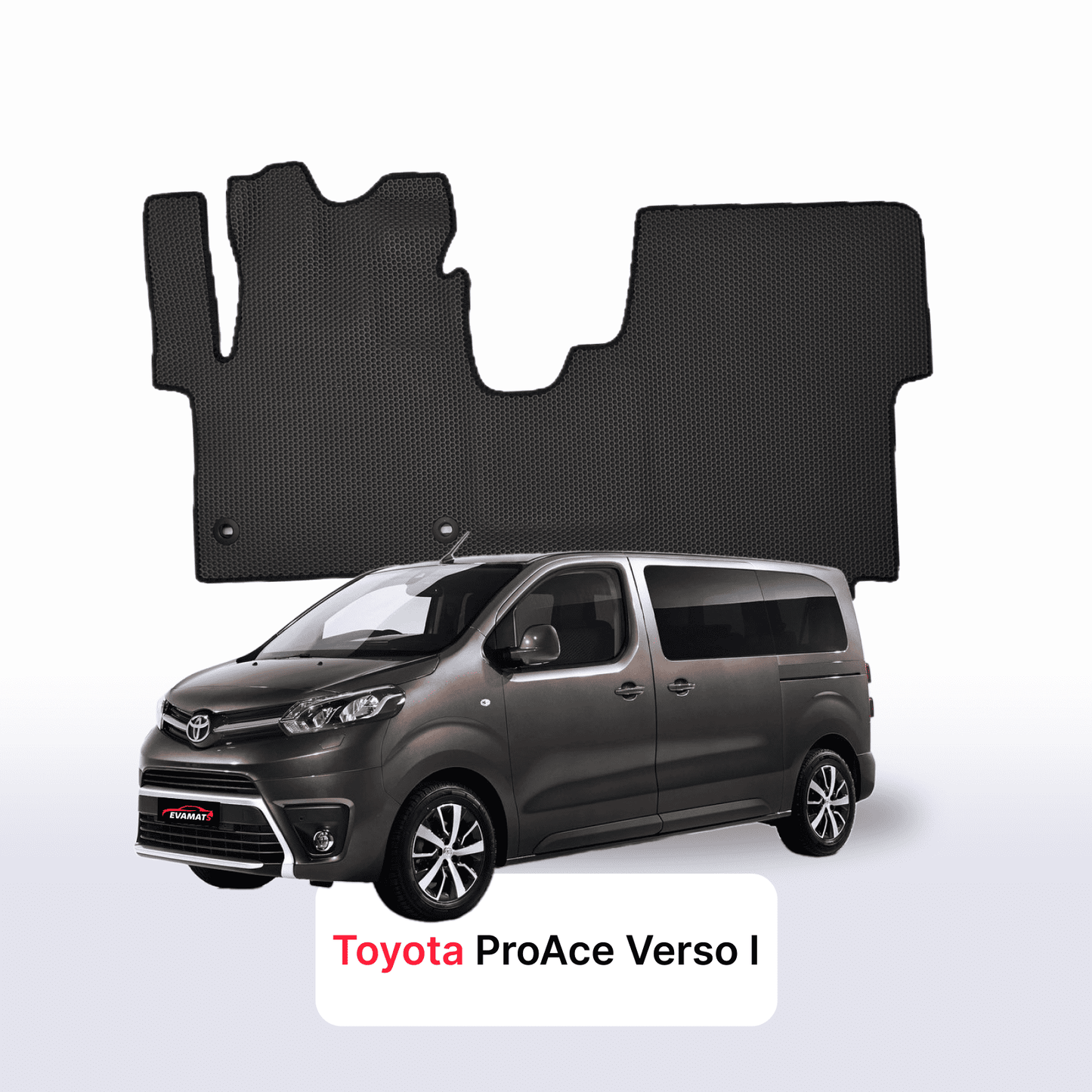 Autokoberce EVAMATS pro Toyota ProAce Verso 2016-2023 rok MINIVAN 7 míst