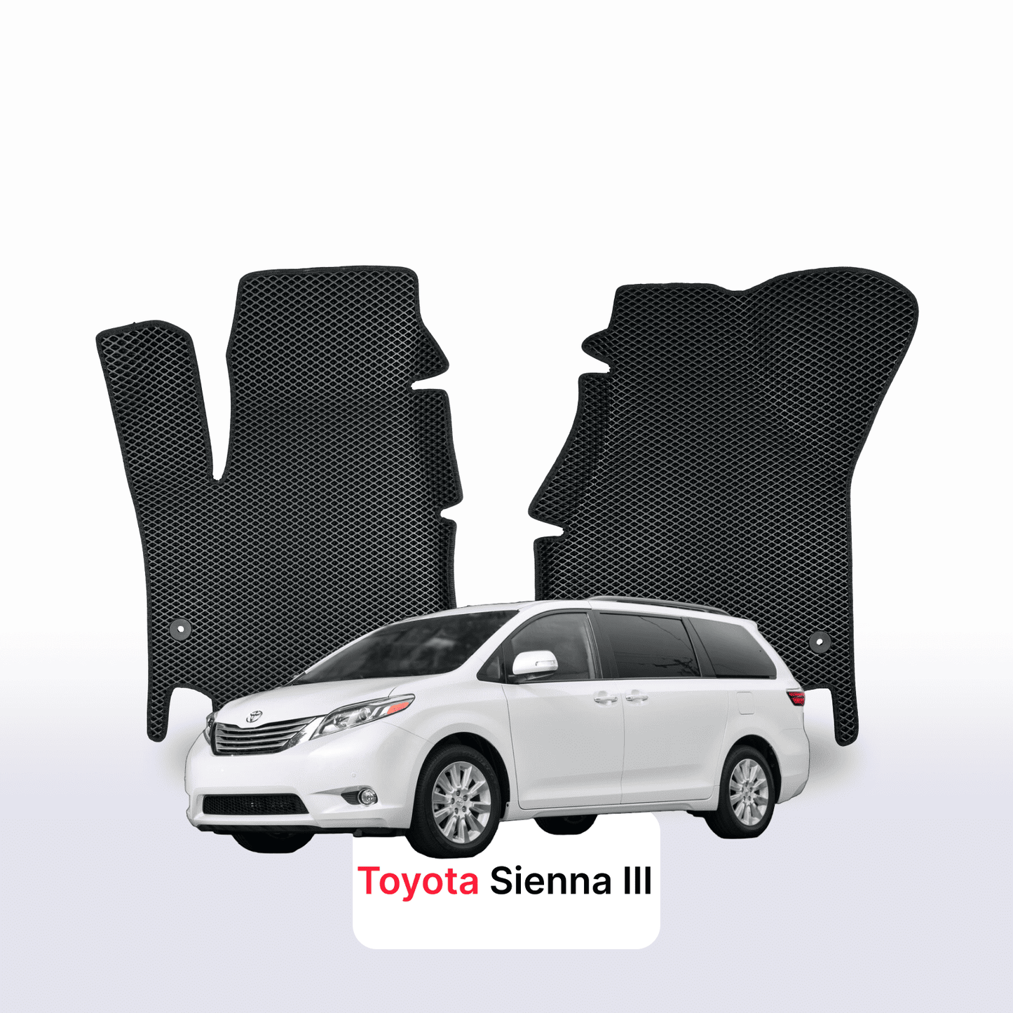 Autokoberce EVAMATS pro Toyota Sienna 3 2010-2020 MINIVAN