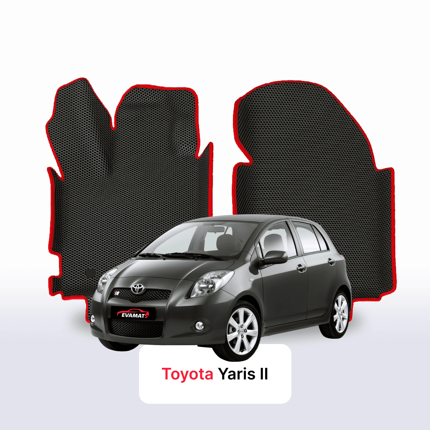 Autokoberce EVAMATS pro Toyota Yaris 2 gen 2005-2012 rok HATCHBACK 5dv.