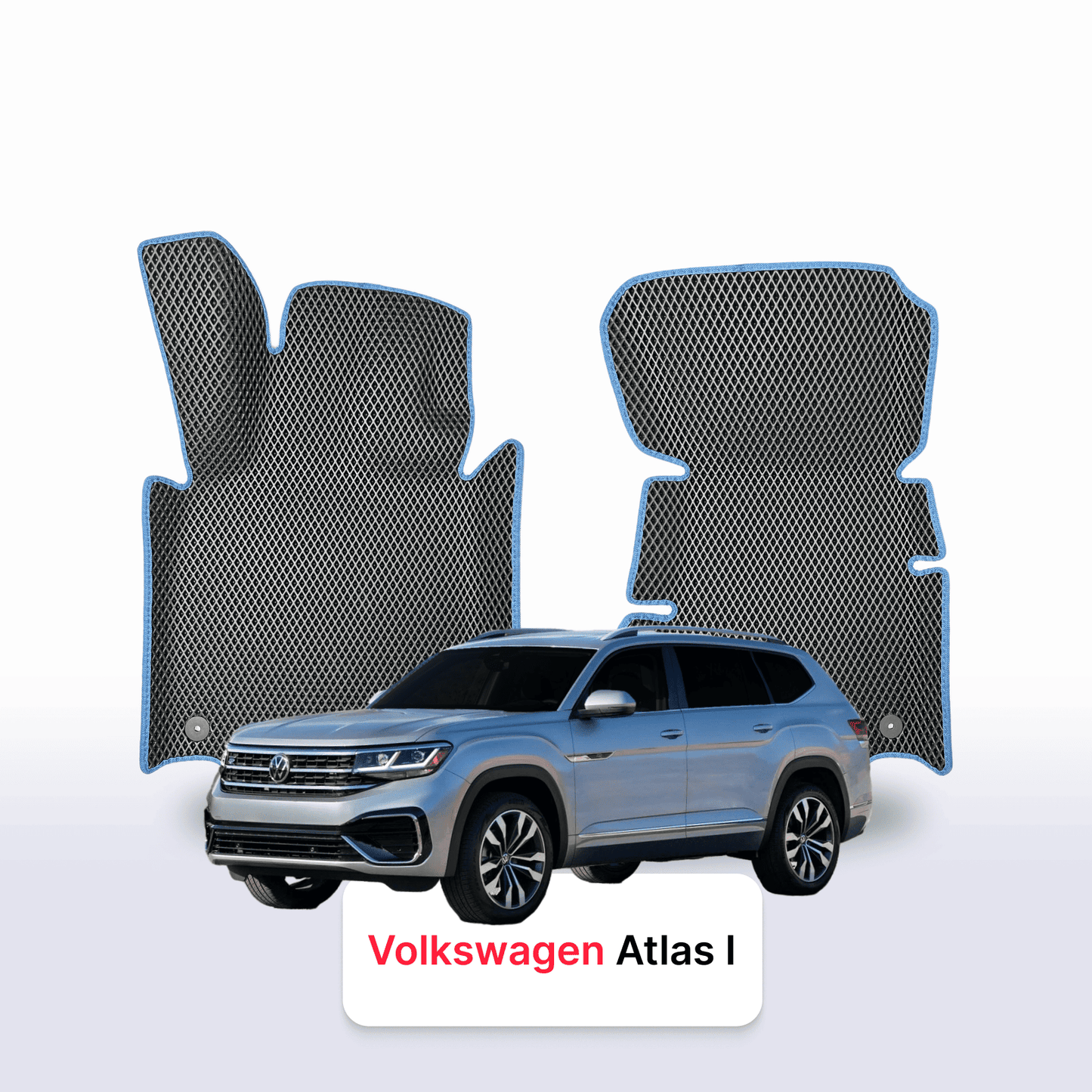 Autokoberce EVAMATS pro Volkswagen Atlas I gen 2017-2025 ročník SUV 7 míst