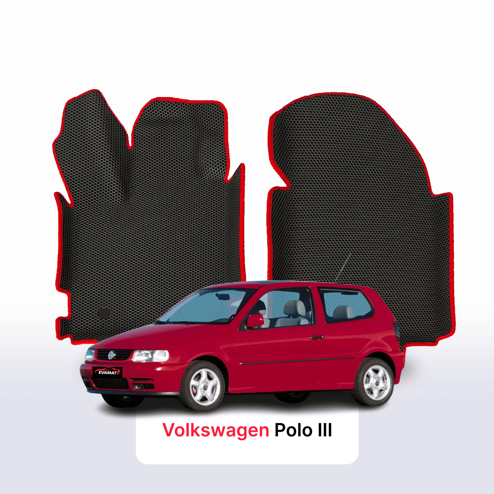 Autokoberce EVAMATS pro Volkswagen Polo(MK3) III gen 1994-2009 rok HATCHBACK 3dv. Autokoberce EVAMATS pro Volkswagen Polo(MK3) III gen 1994-2009 rok HATCHBACK 3dv.
