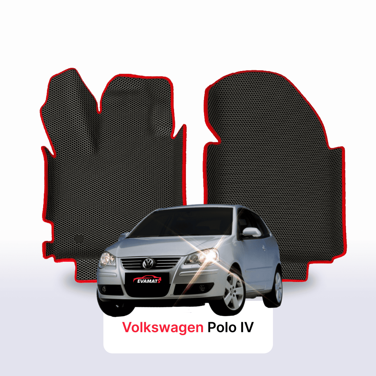 Autokoberce EVAMATS pro Volkswagen Polo(MK4) IV gen 2001-2009 rok HATCHBACK 3dv.