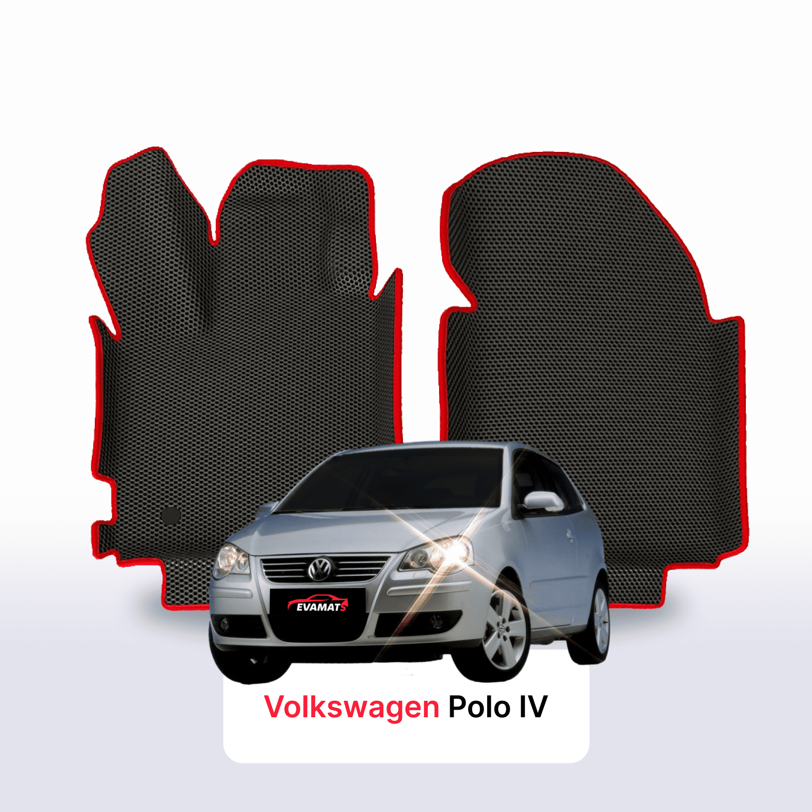 Autokoberce EVAMATS pro Volkswagen Polo(MK4) IV gen 2001-2009 rok HATCHBACK 3dv. Autokoberce EVAMATS pro Volkswagen Polo(MK4) IV gen 2001-2009 rok HATCHBACK 3dv.