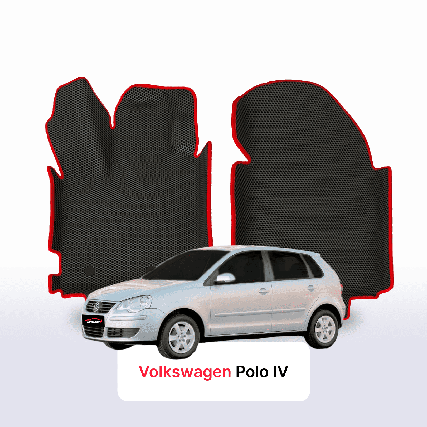 Autokoberce EVAMATS pro Volkswagen Polo(MK4) IV gen 2001-2009 rok HATCHBACK 5dv. Autokoberce EVAMATS pro Volkswagen Polo(MK4) IV gen 2001-2009 rok HATCHBACK 5dv.