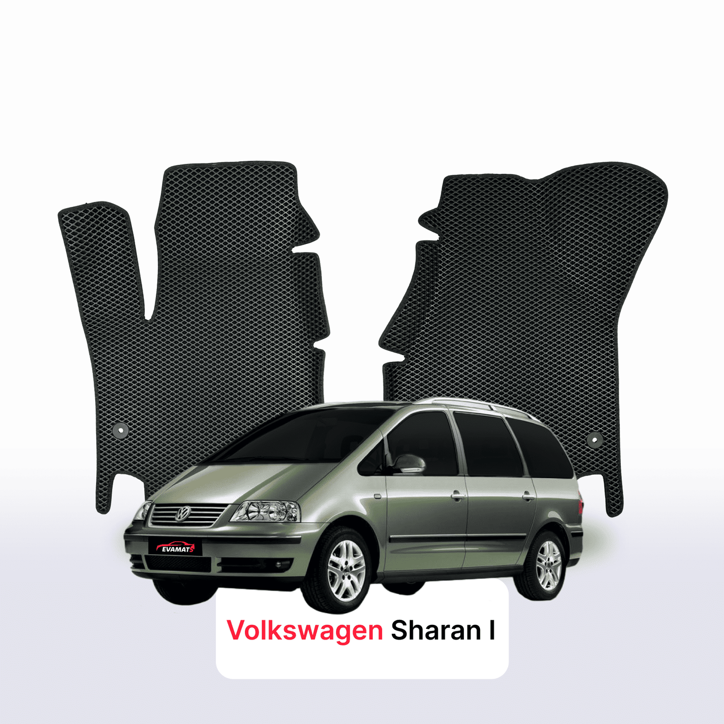 Autokoberce EVAMATS pro Volkswagen Sharan I gen 1995-2010 rok výroby MINIVAN