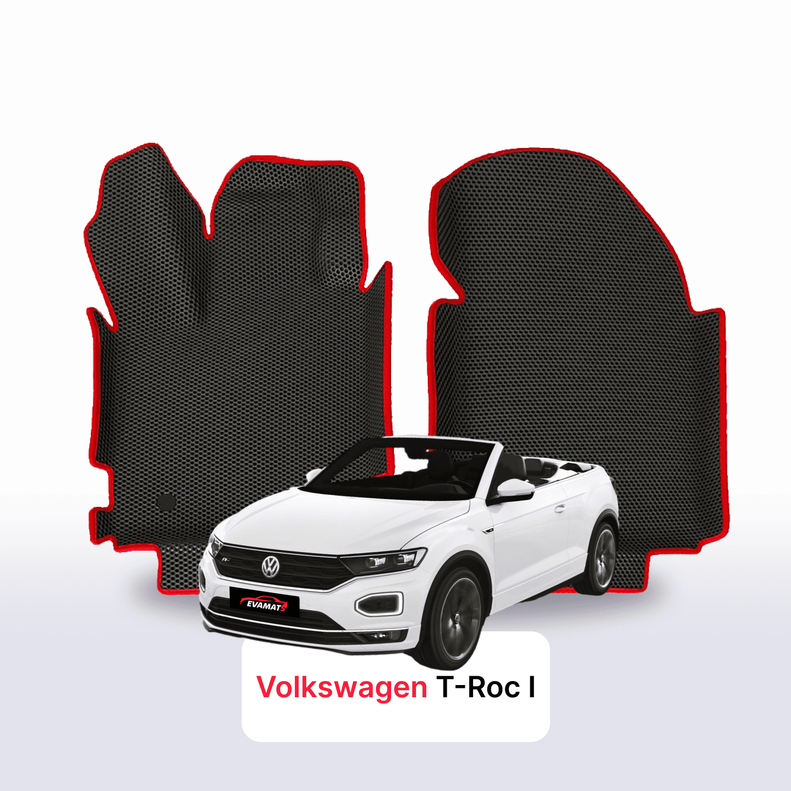 Autokoberce EVAMATS pro Volkswagen T-Roc I gen 2017-2025 rok SUV CABRIO Autokoberce EVAMATS pro Volkswagen T-Roc I gen 2017-2025 rok SUV CABRIO
