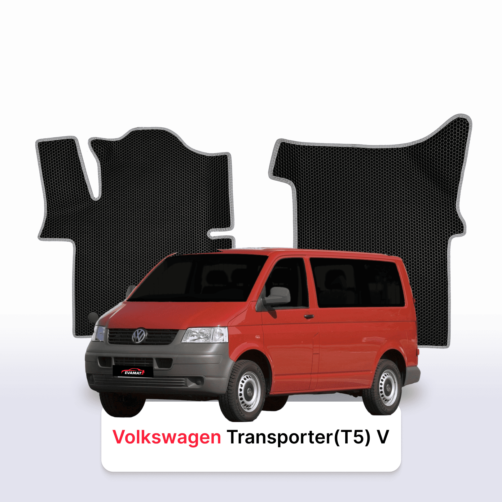 Autokoberce EVAMATS pro Volkswagen Transporter(T5) V gen 2003-2015 rok MINIVAN Autokoberce EVAMATS pro Volkswagen Transporter(T5) V gen 2003-2015 rok MINIVAN