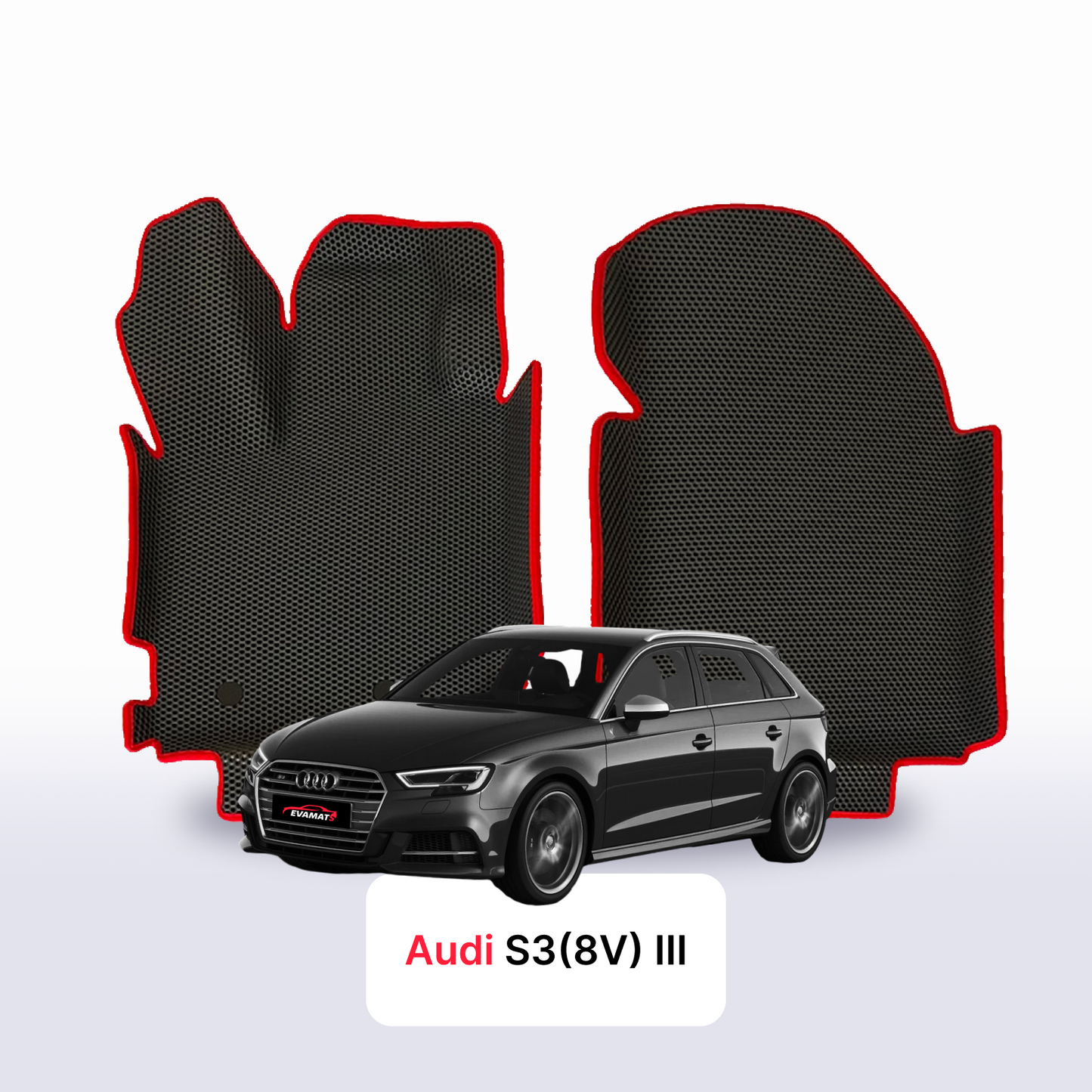 Autokoberce EVAMATS pro Audi S3 (8V) Sportback 3 gen 2013-2020 rok HATCHBACK 5dv.
