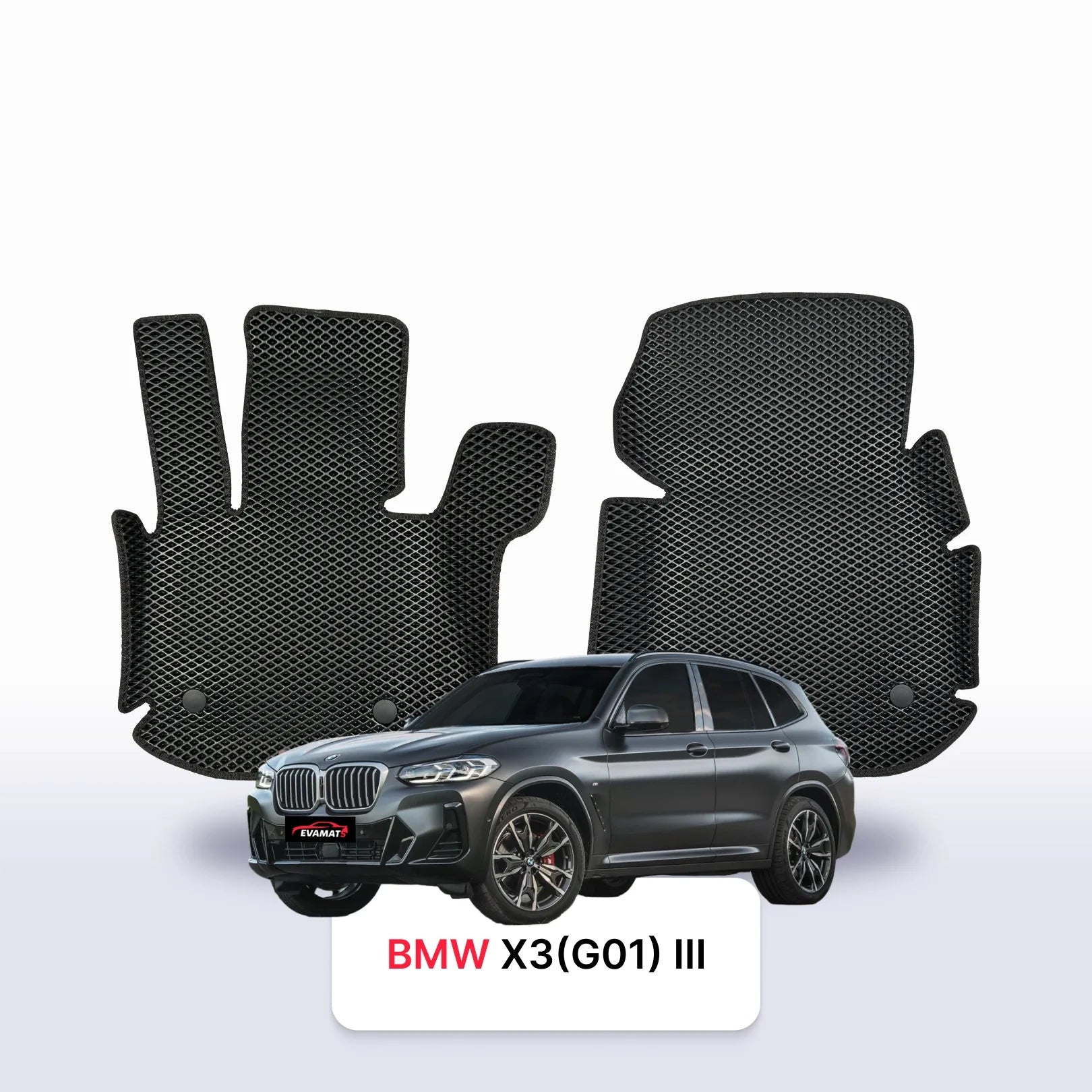 Autokoberce EVAMATS pro BMW X3 (G01) 3 gen 2017-2024 r. SUV
