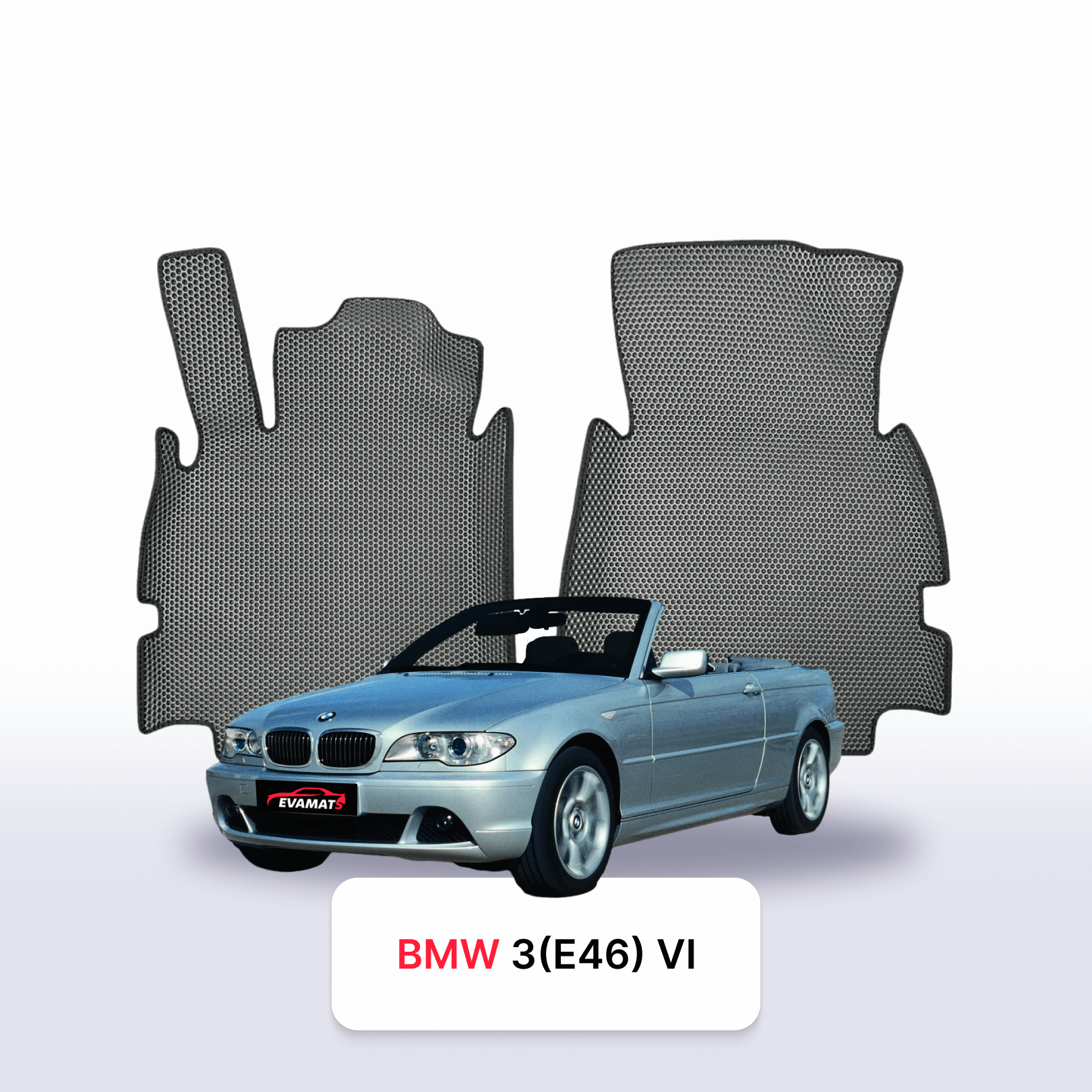 Autokoberce EVAMATS pro BMW 3(E46) 4 gen 1998-2007 r. KABRIOLET