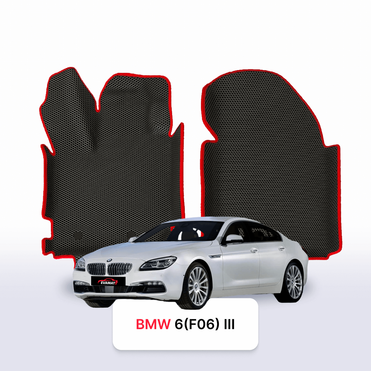Autokoberce EVAMATS pro BMW 6 (F06) 3 gen 2011-2019 r. GRAN KUPÉ SEDAN