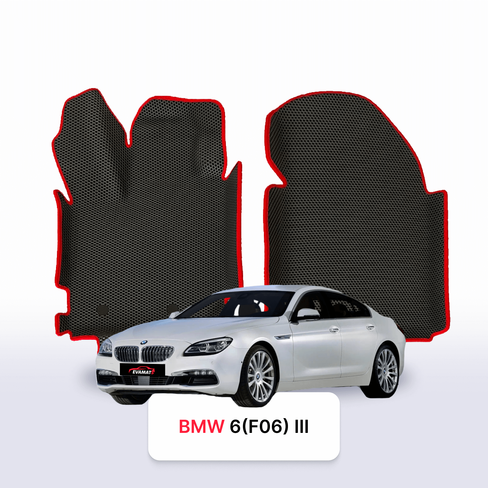 Autokoberce EVAMATS pro BMW 6 (F06) 3 gen 2011-2019 r. GRAN KUPÉ SEDAN