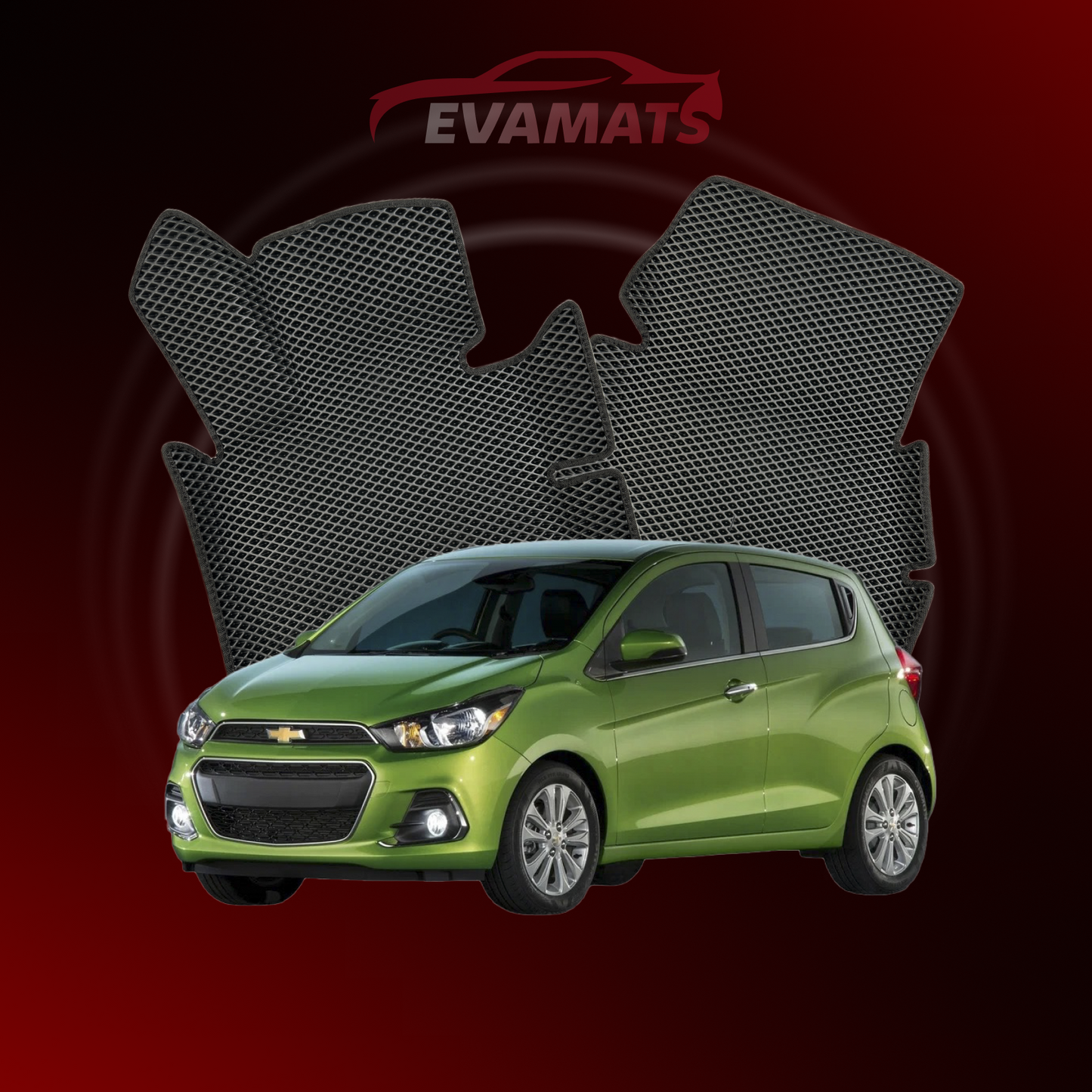 Autokoberce EVAMATS pro Chevrolet Spark 4 gen 2015-2023 rok HATCHBACK 5dv.