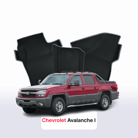 Autokoberce EVAMATS pro Chevrolet Avalanche 1 gen 2001-2006 rok PICK-UP dvoukabina