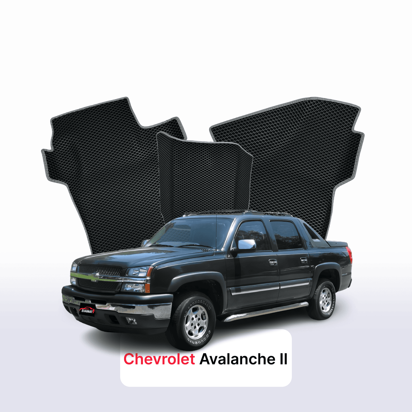 Autokoberce EVAMATS pro Chevrolet Avalanche 2 gen 2006-2013 rok PICK-UP dvoukabina