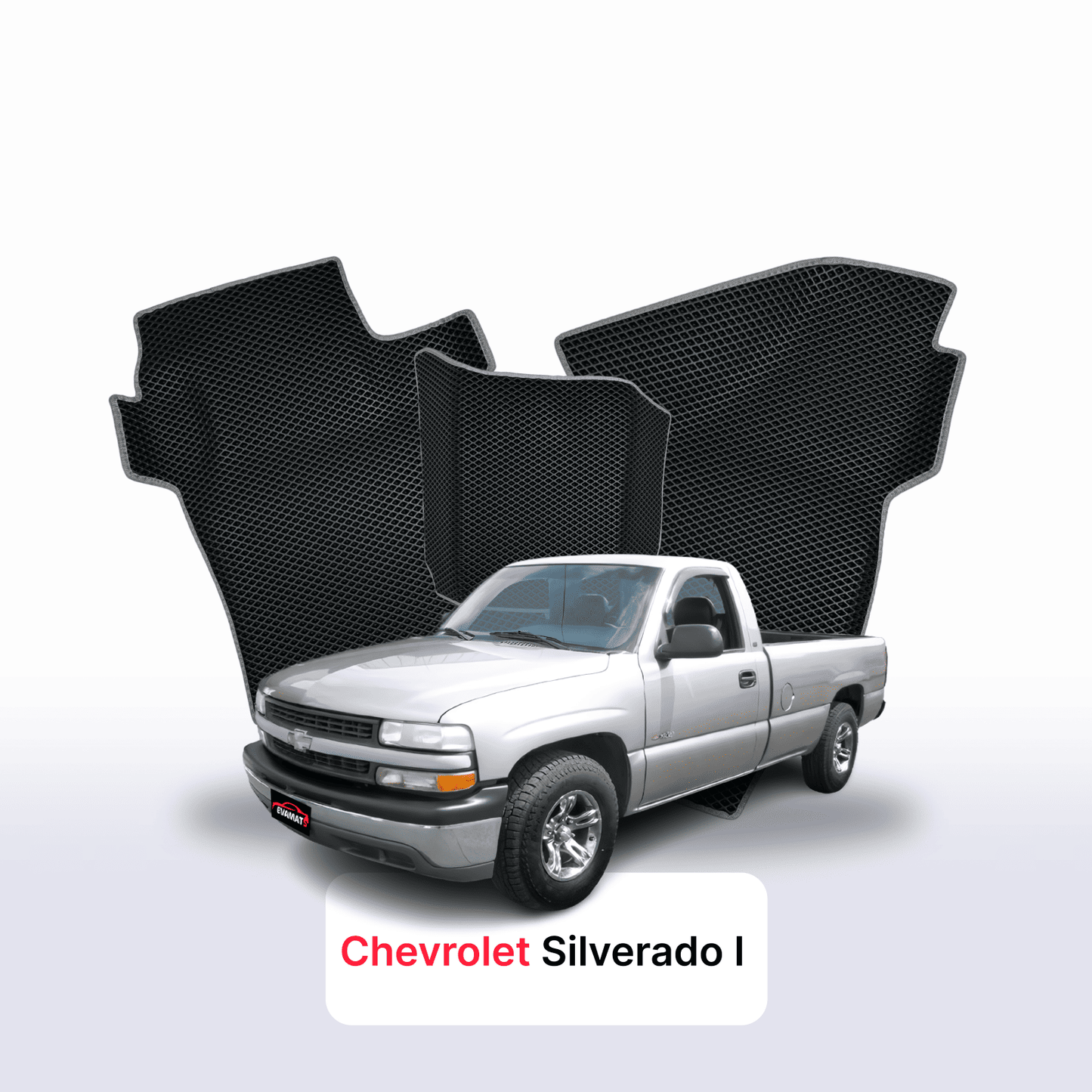 Autokoberce EVAMATS pro Chevrolet Silverado(GMT800) 1 gen 1998-2007 r. PICK-UP jednokabina