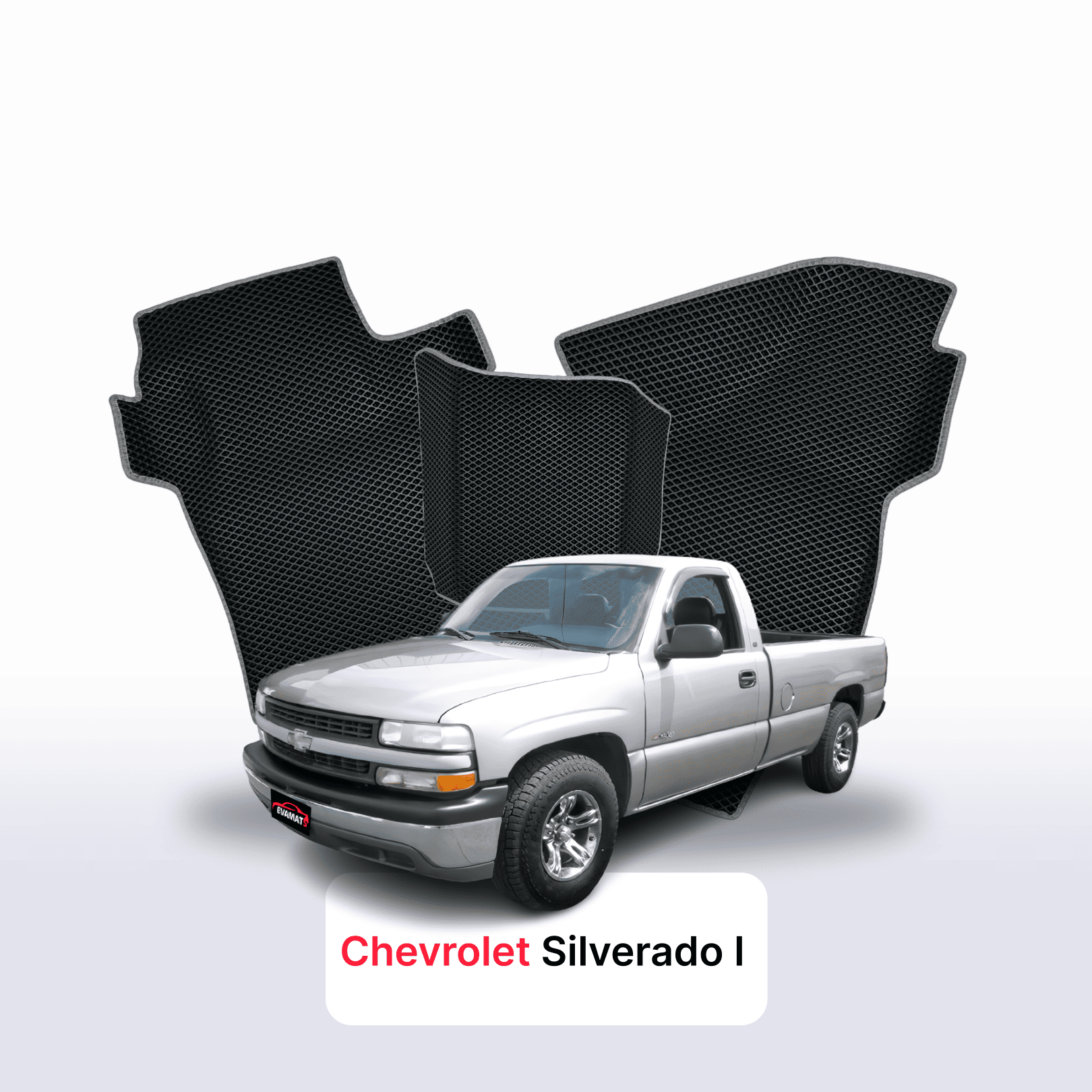 Autokoberce EVAMATS pro Chevrolet Silverado(GMT800) 1 gen 1998-2007 r. PICK-UP jednokabina