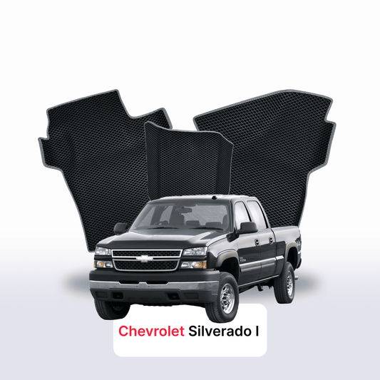 Autokoberce EVAMATS pro Chevrolet Silverado (GMT800) 1 gen 1998-2007 rok PICK-UP dvoukabina