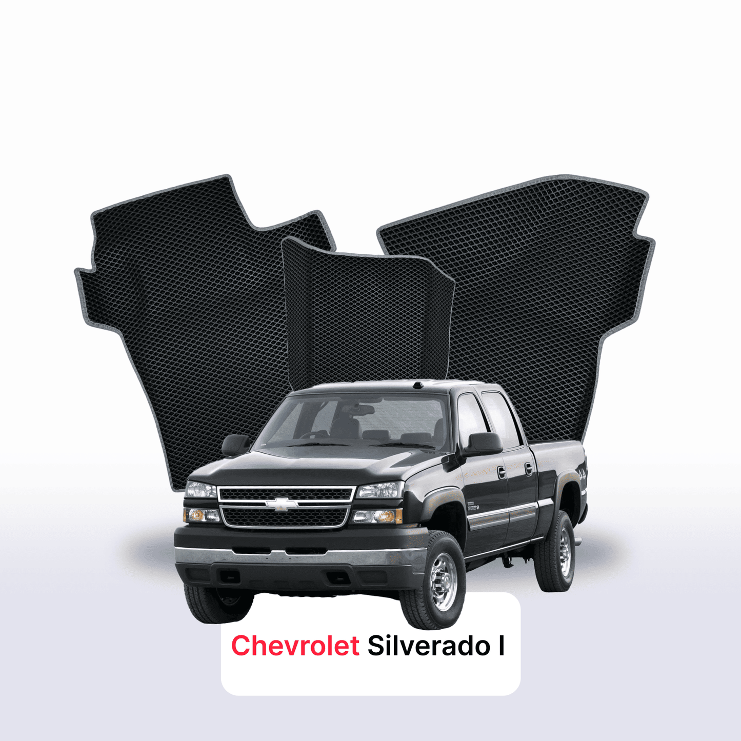 Autokoberce EVAMATS pro Chevrolet Silverado(GMT800) 1 gen 1998-2007 r. PICK-UP dvojkabina