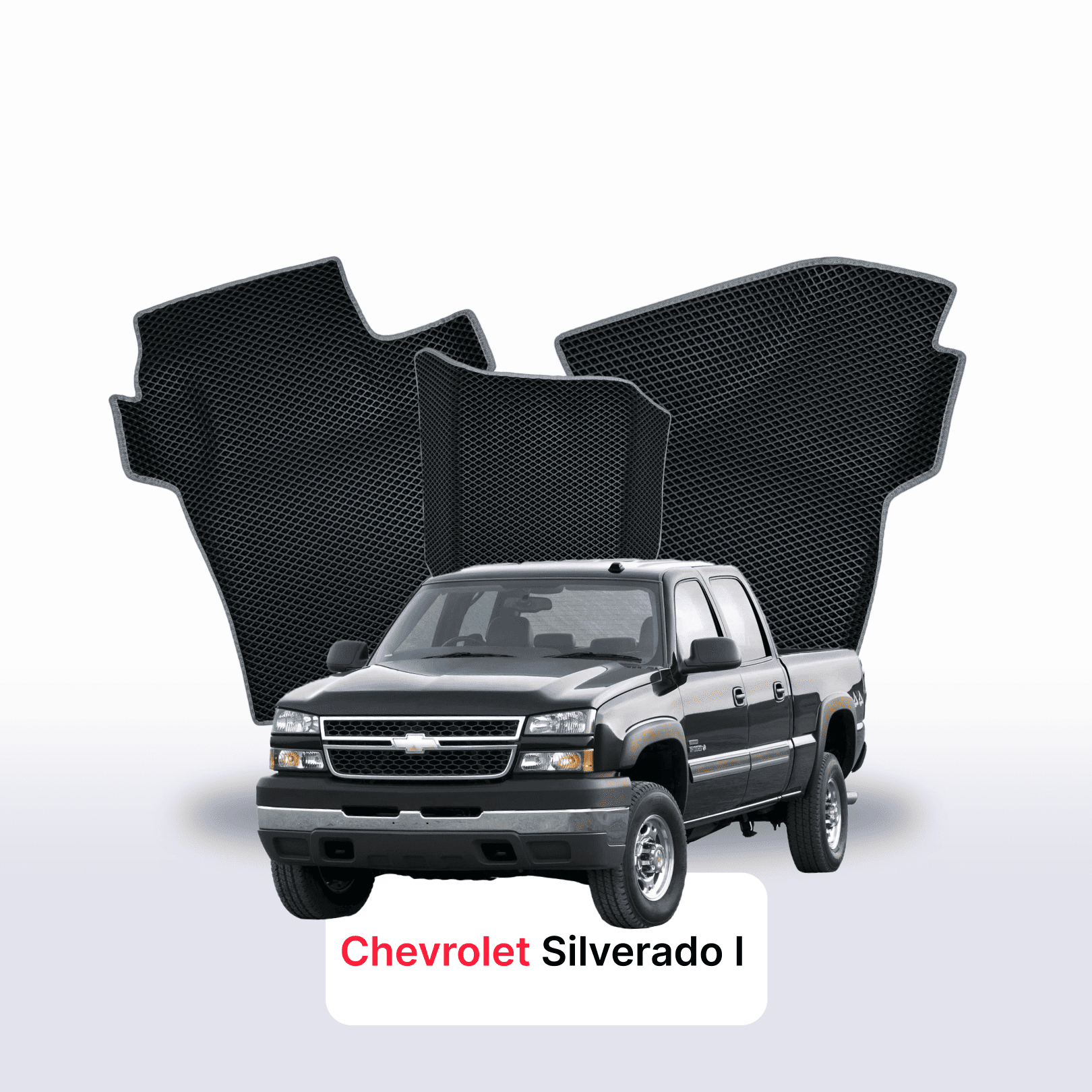 Autokoberce EVAMATS pro Chevrolet Silverado(GMT800) 1 gen 1998-2007 r. PICK-UP dvojkabina